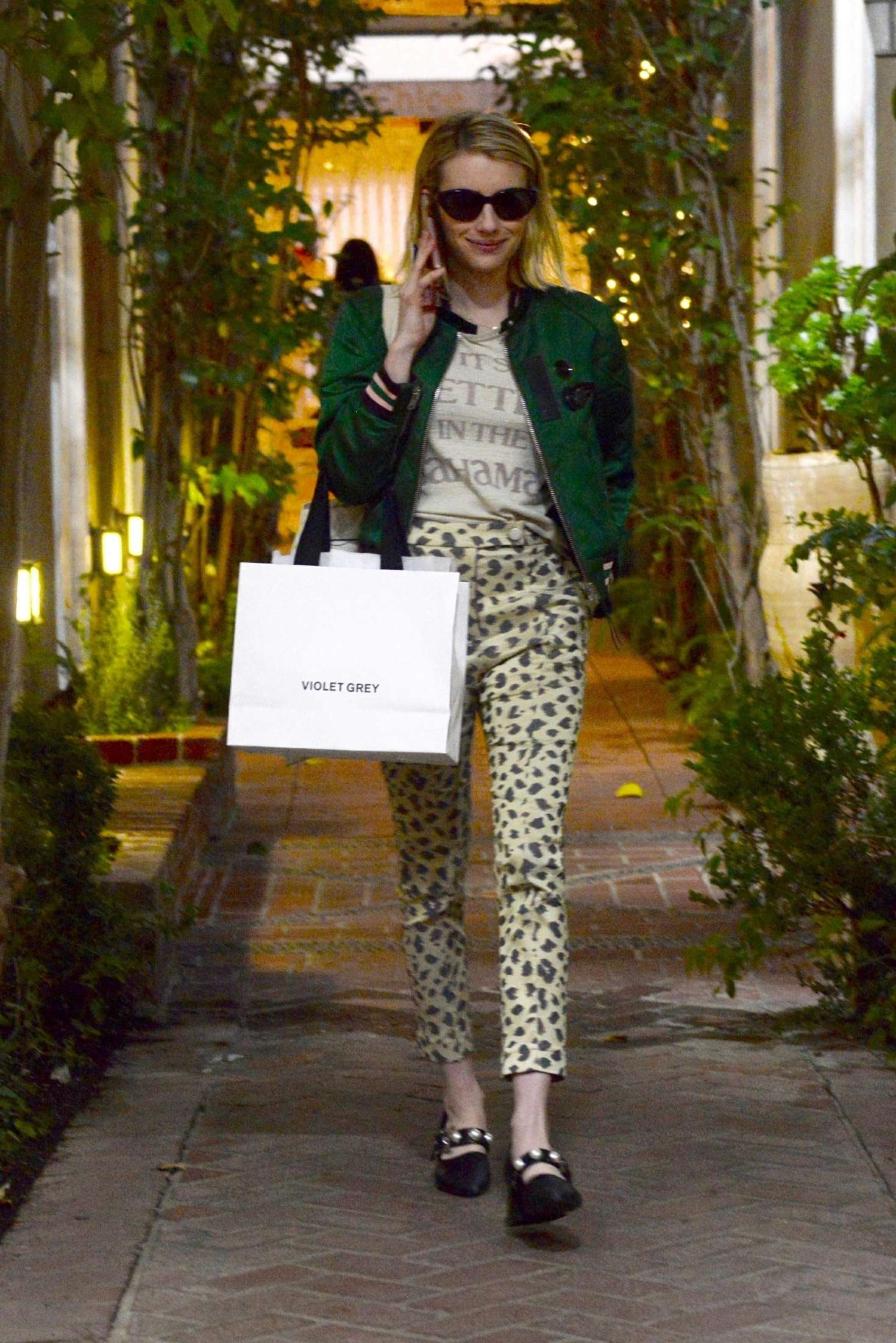 Emma Roberts â€“ Shopping on Melrose Place in Los Angeles