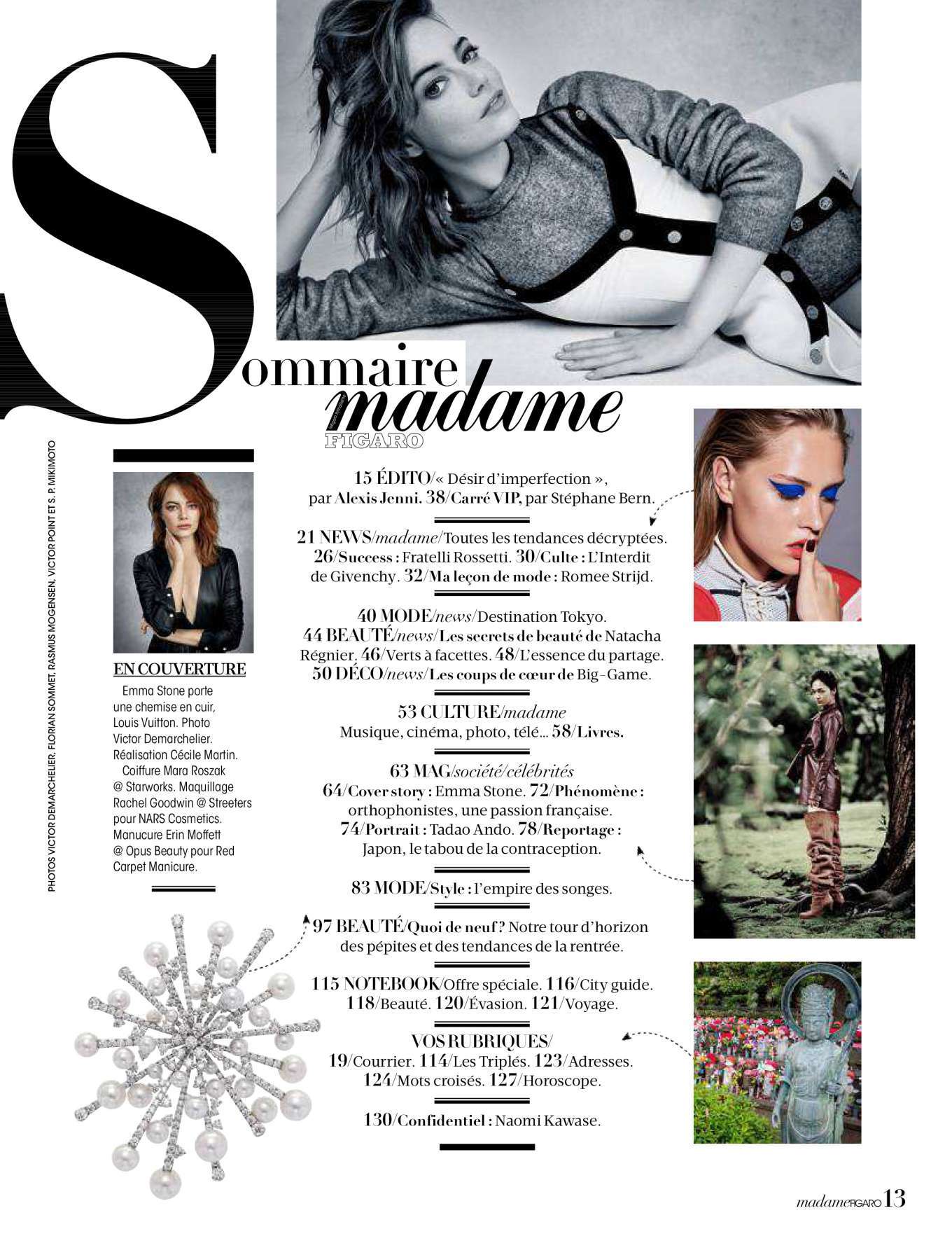 Emma Stone â€“ Madame Figaro magazine â€“ September 2018