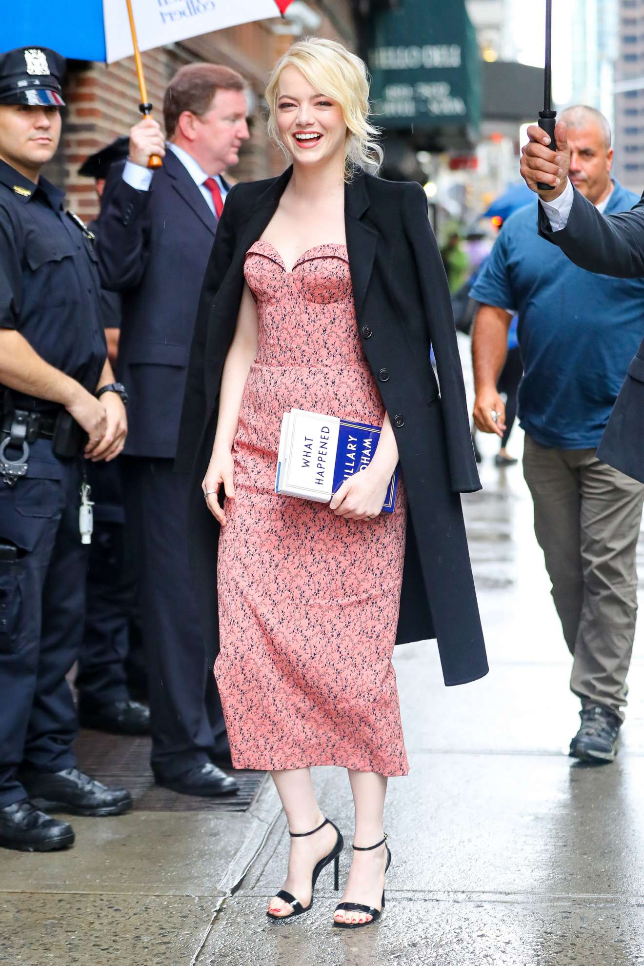 Emma Stone â€“ Seen outside The Late Show With Stephen Colbert in NYC