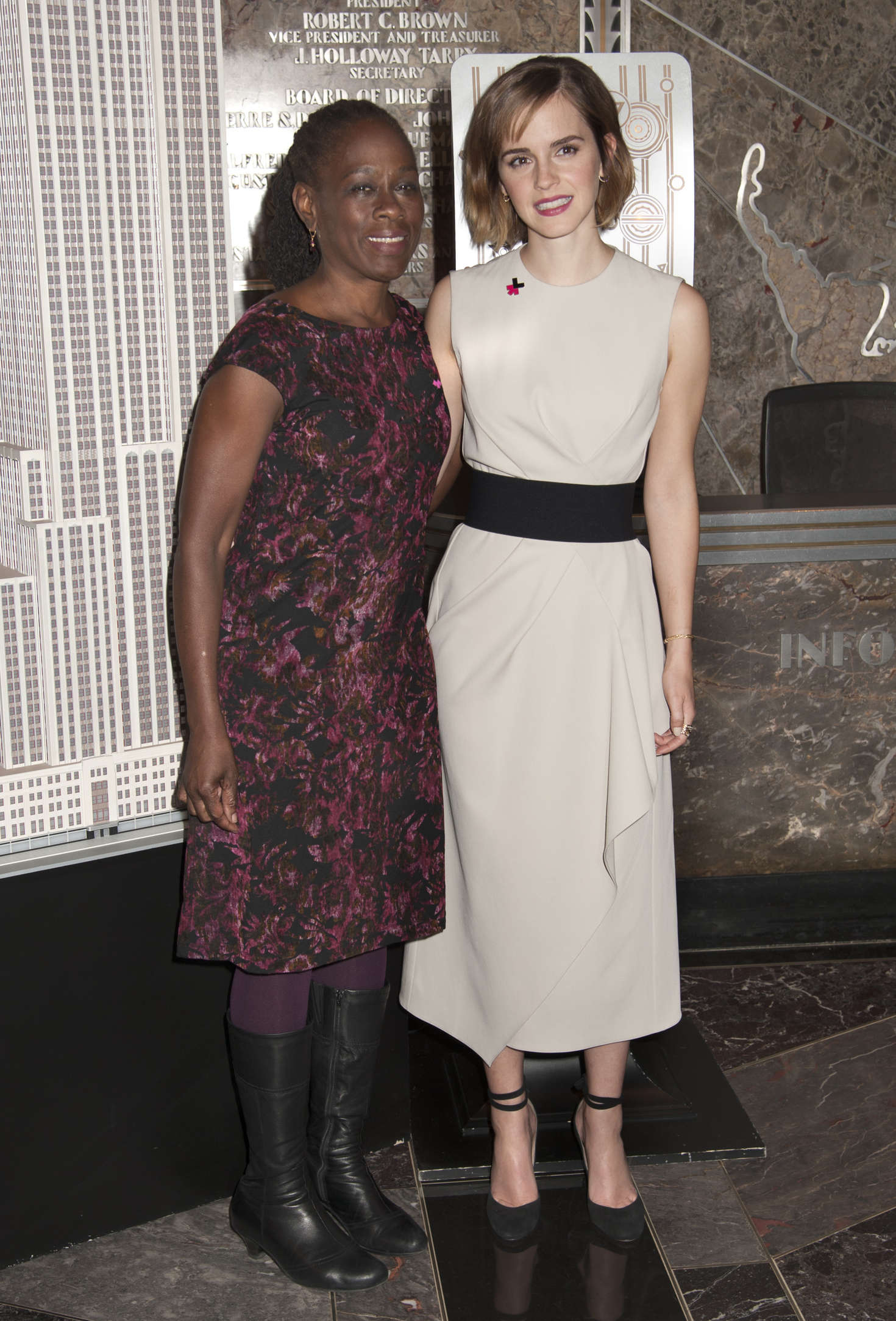 Emma Watson â€“ Lights The Empire State Building for International Womenâ€™s Day in NYC
