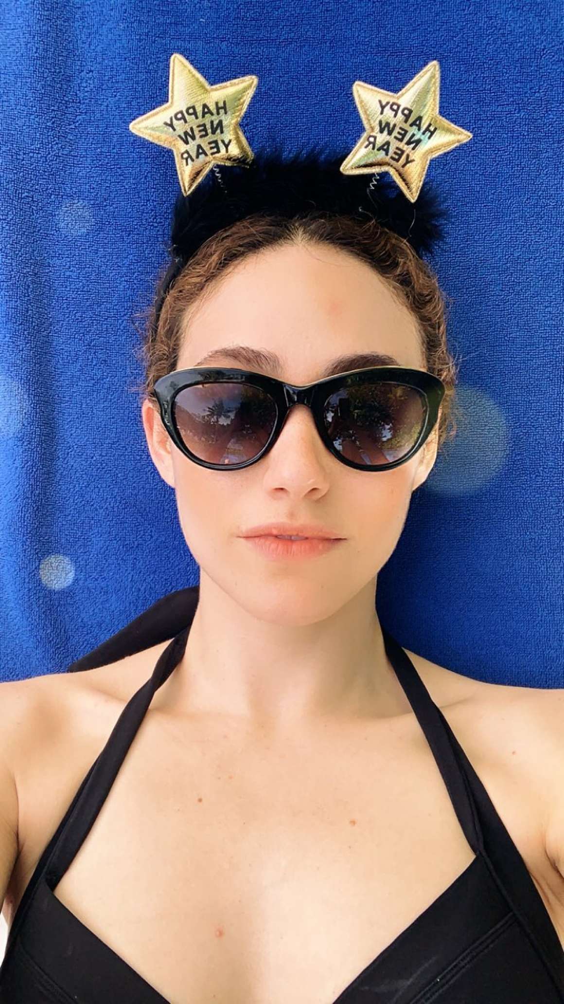 Emmy Rossum in a Bikini â€“ Instagram