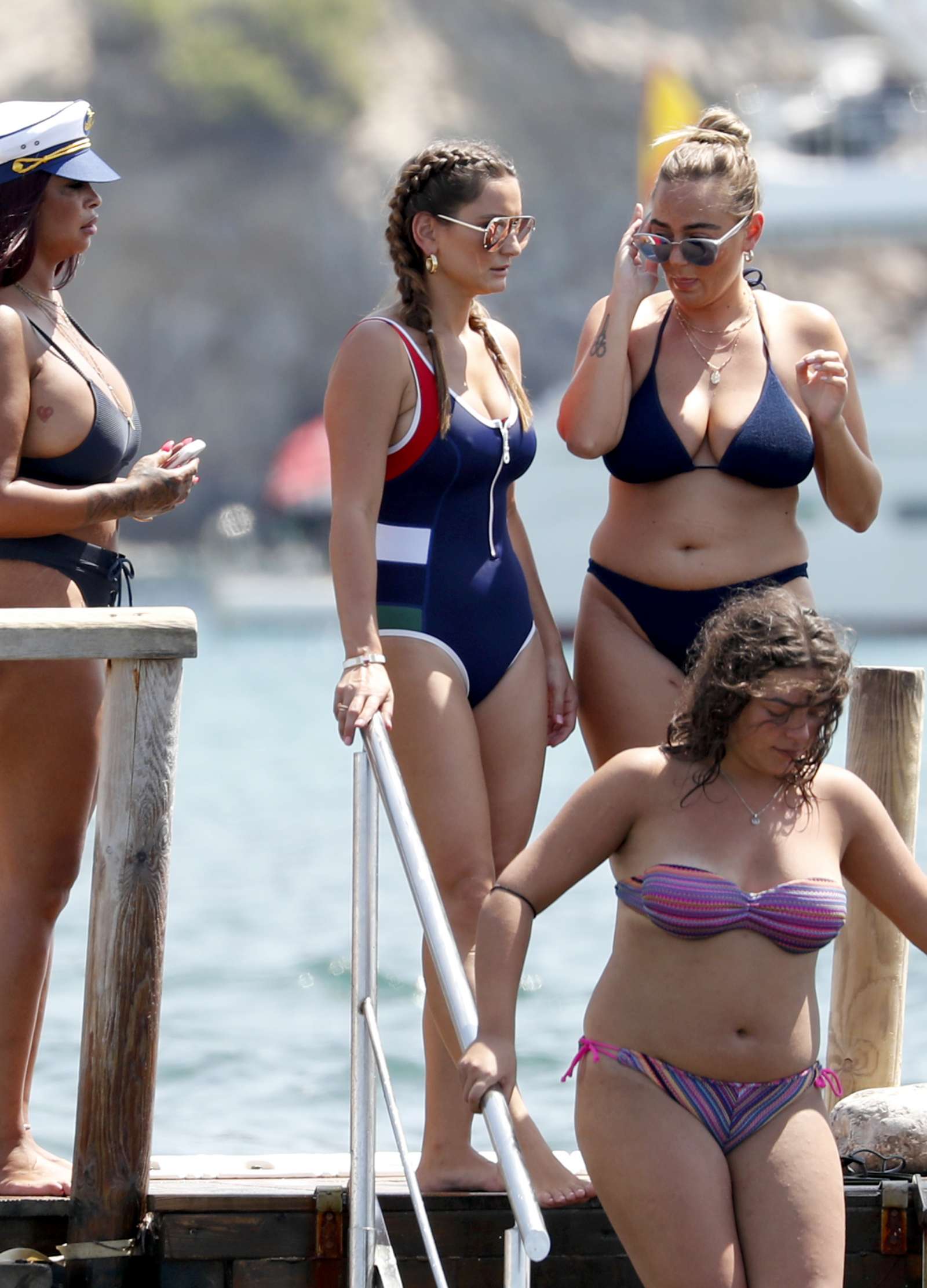 Ferne McCann, Billie and Sam Faiers in Bikini in Ibiza