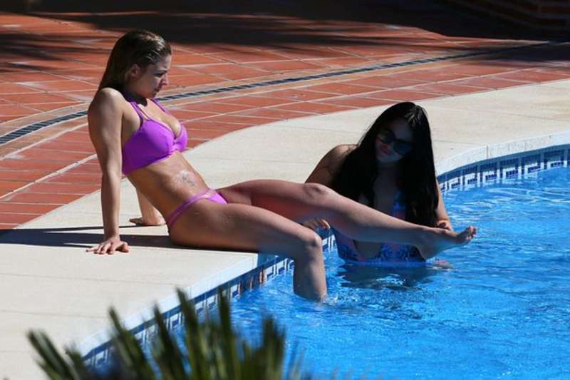 Gemma Atkinson â€“ Bikini Candids in Marbella