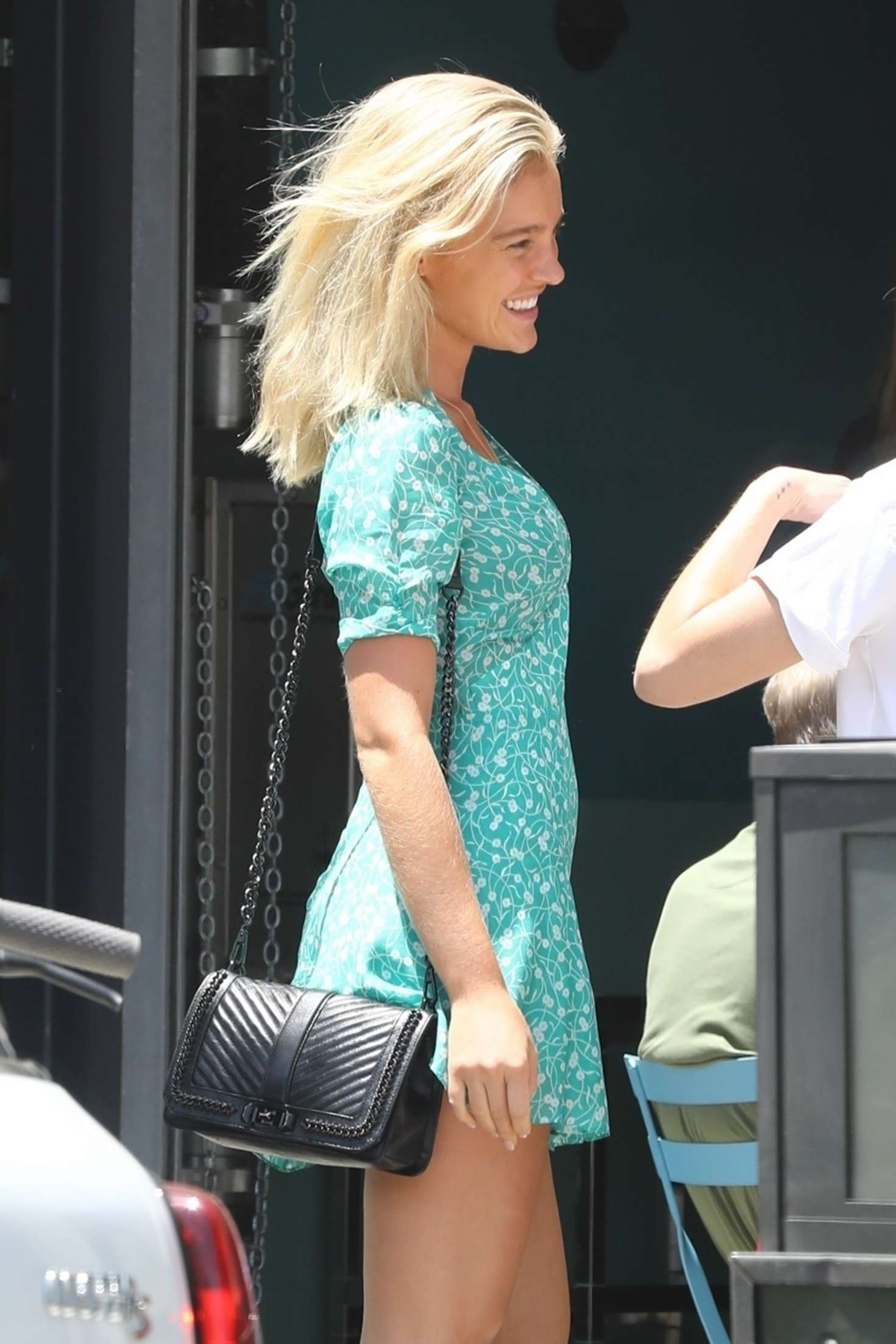 Georgia Gibbs in Mini Dress â€“ Out in Los Angeles