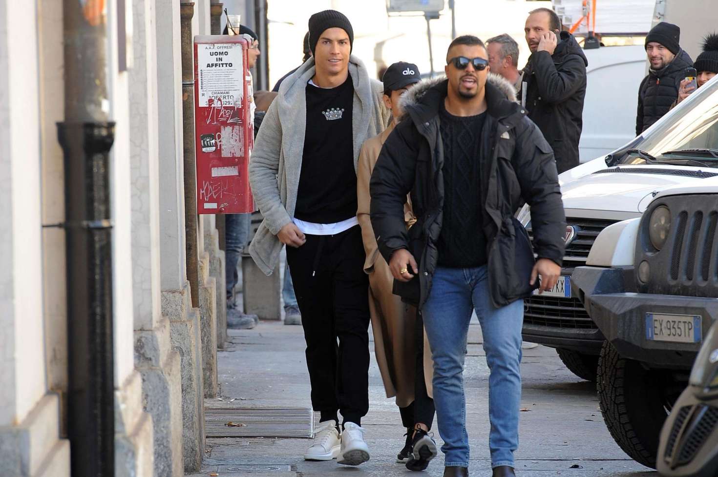 Georgina Rodriguez and Cristiano Ronaldo â€“ Leaving the Gran Madre di Dio church in Turin