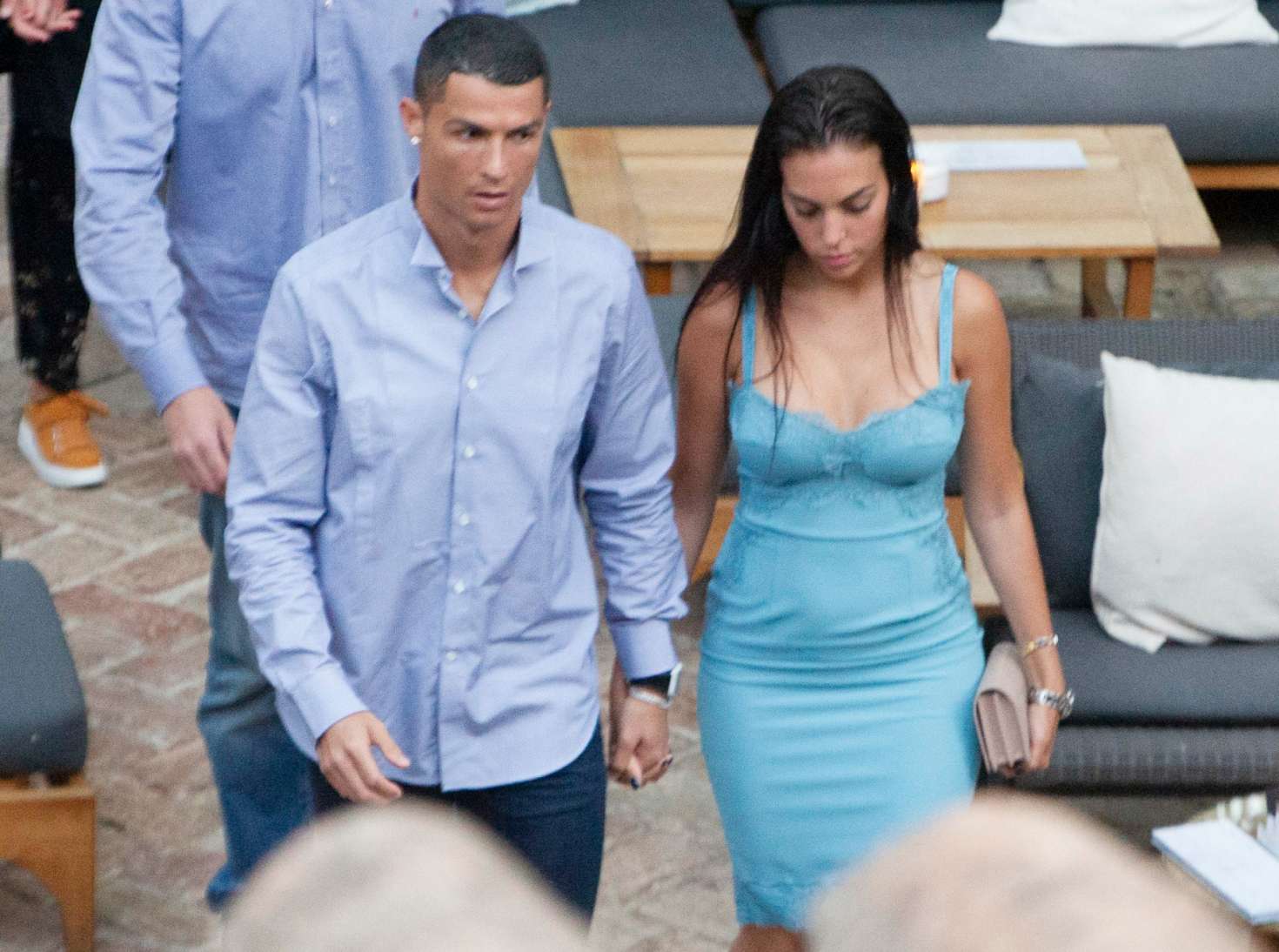 Georgina Rodriguez and Cristiano Ronaldo out in Malaga