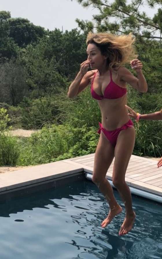 Giada De Laurentiis in a Red Bikini â€“ Instagram