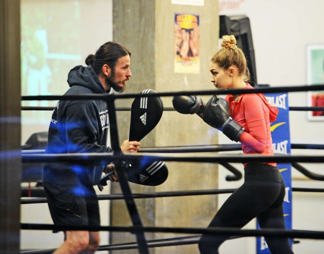 Gigi Hadid Boxing
