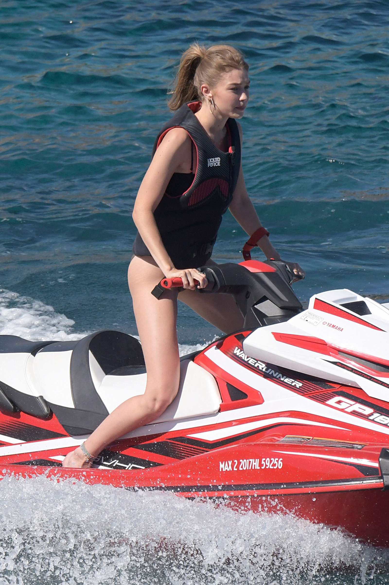 Gigi Hadid in Bikini on holidays in Mykonos