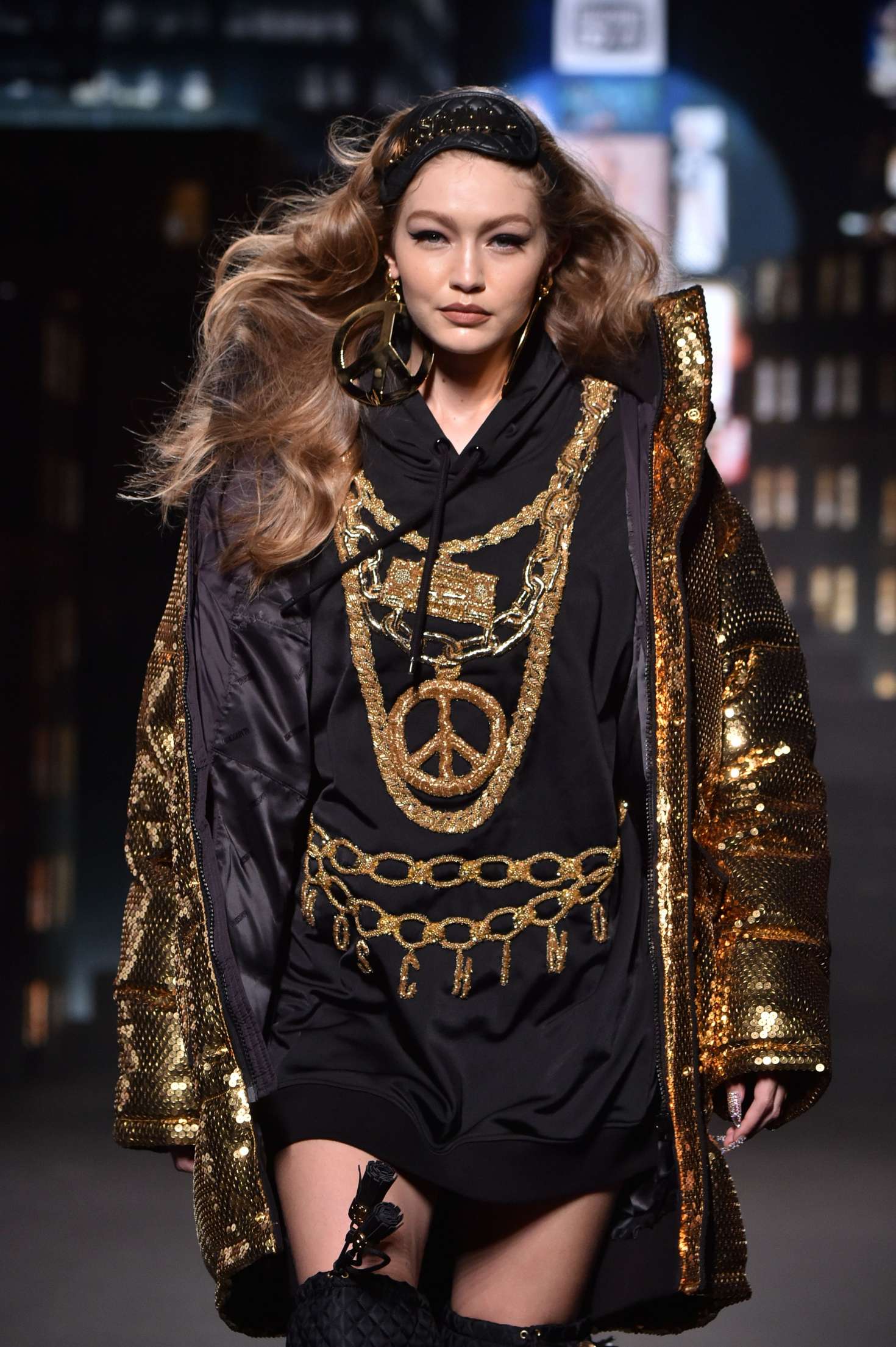 Gigi Hadid â€“ Moschino x H&M Fashion Show in New York