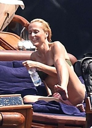 Gillian Anderson in Bikini in Portofino – GotCeleb