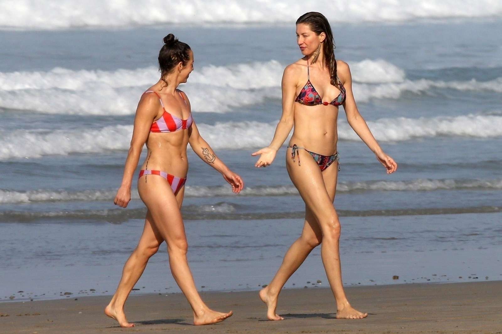 Gisele Bundchen in Bikini at the Beach in Costa Rica