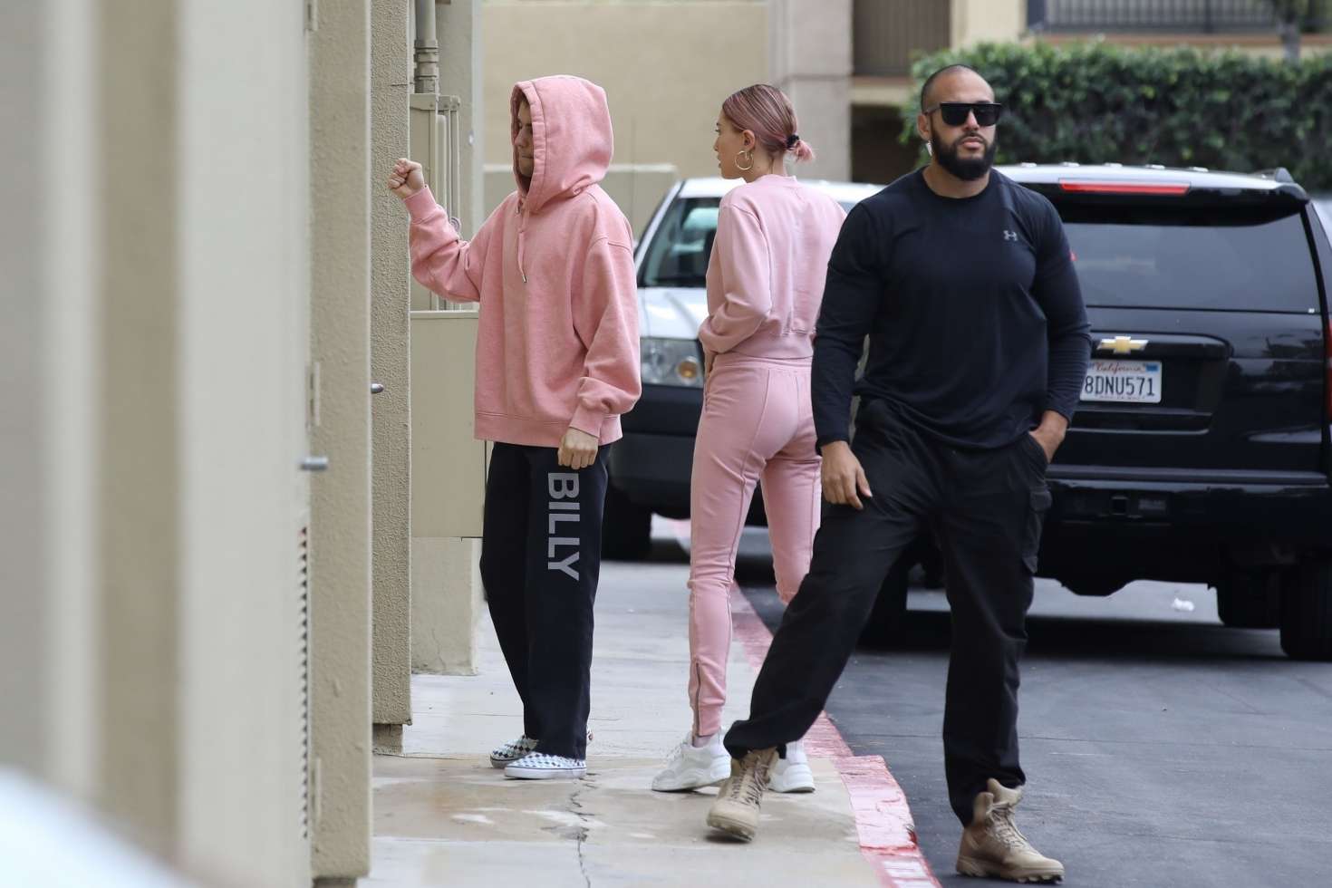Hailey Baldwin and Justin Bieber â€“ Arriving at West Valley Medical Center in Encino