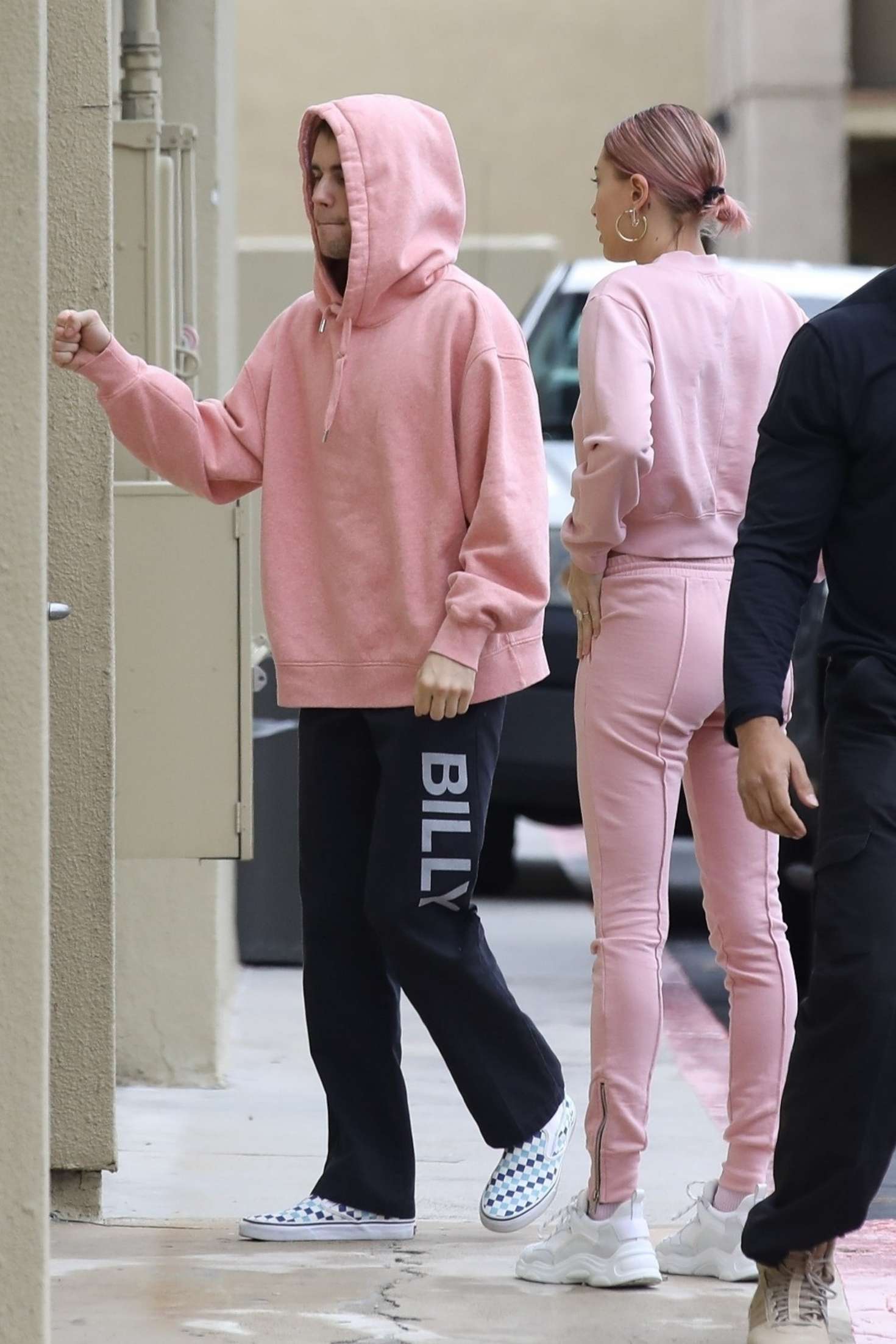 Hailey Baldwin and Justin Bieber â€“ Arriving at West Valley Medical Center in Encino