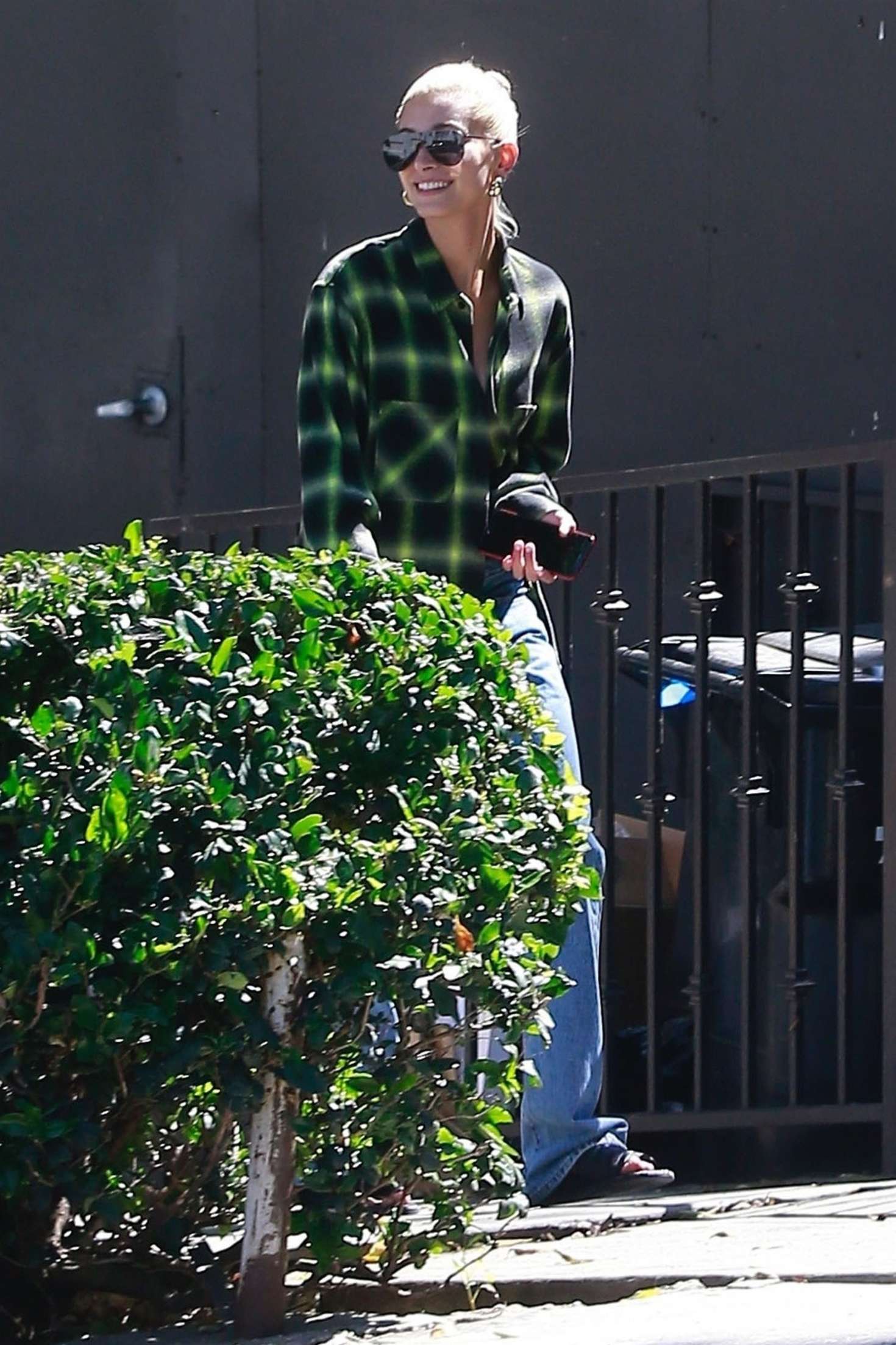 Hailey Baldwin at office building in West Hollywood