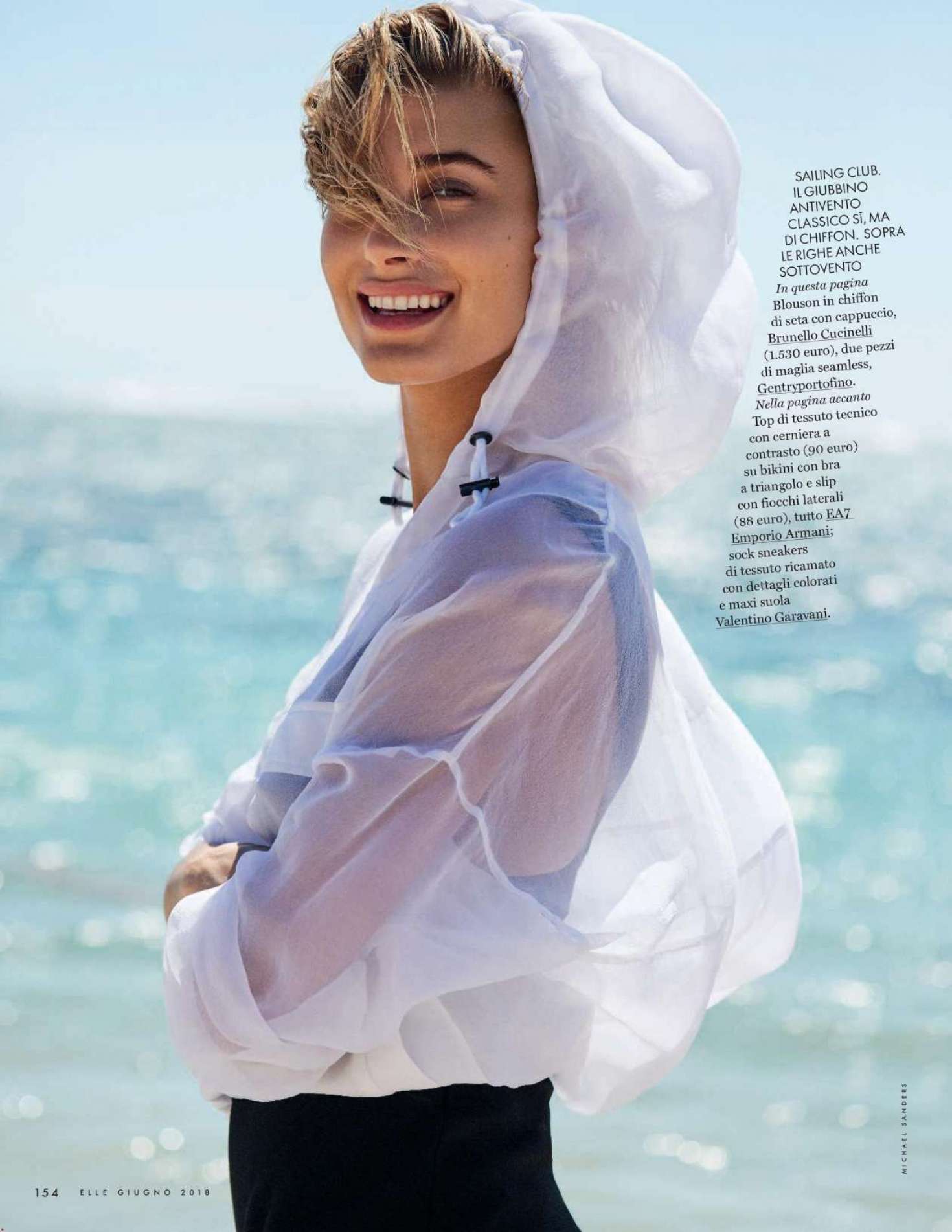 Hailey Baldwin â€“ Elle Italy Magazine (June 2018)