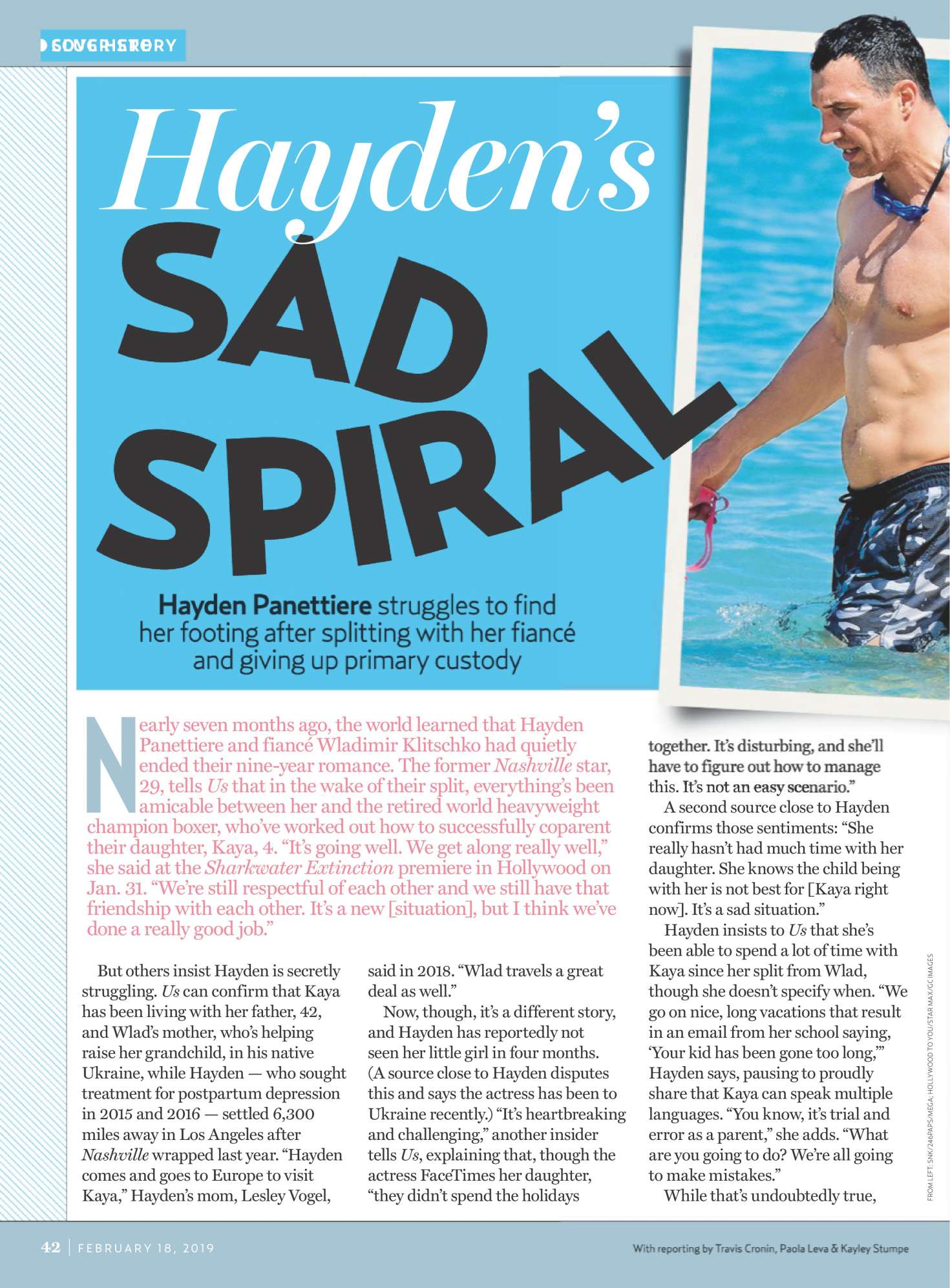 Hayden Panettiere â€“ Us Weekly Magazine (February 2019)
