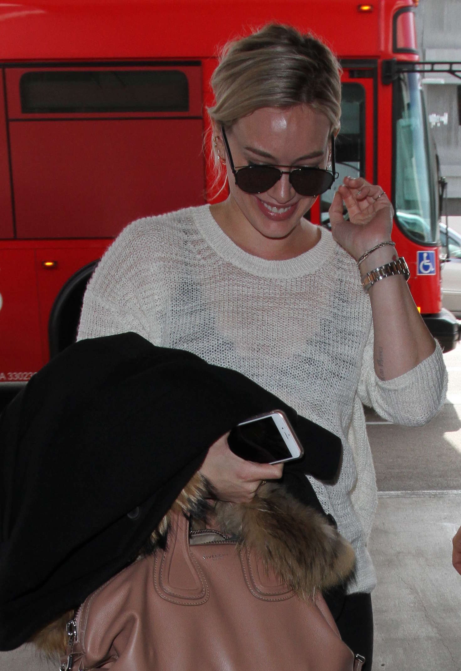 Hilary Duff at LAX Airport in LA