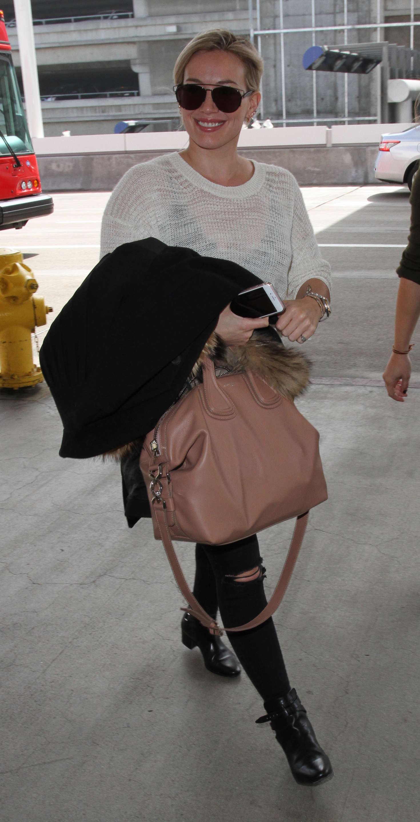 Hilary Duff at LAX Airport in LA