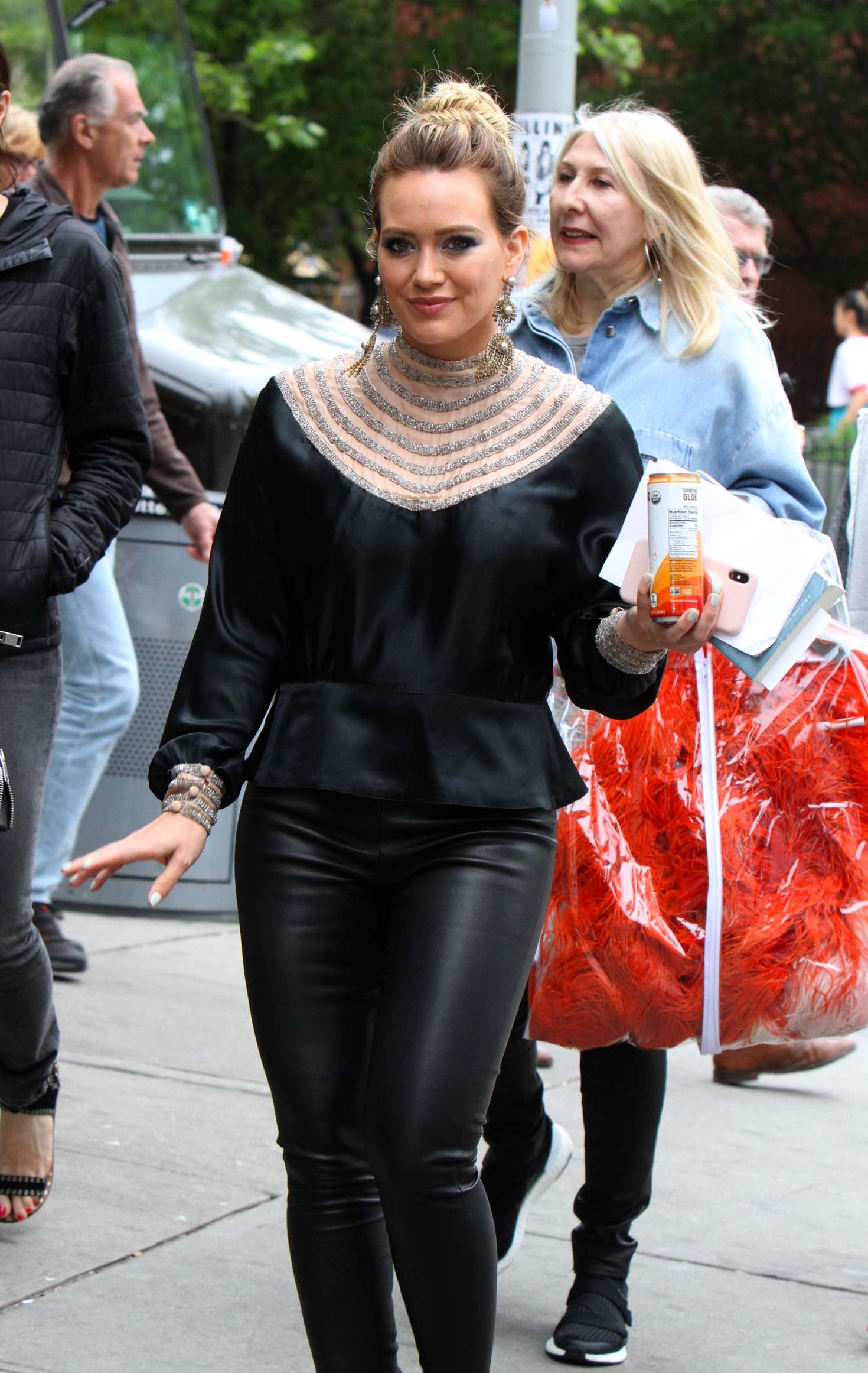 Hilary Duff at the â€˜Youngerâ€™ set in New York City