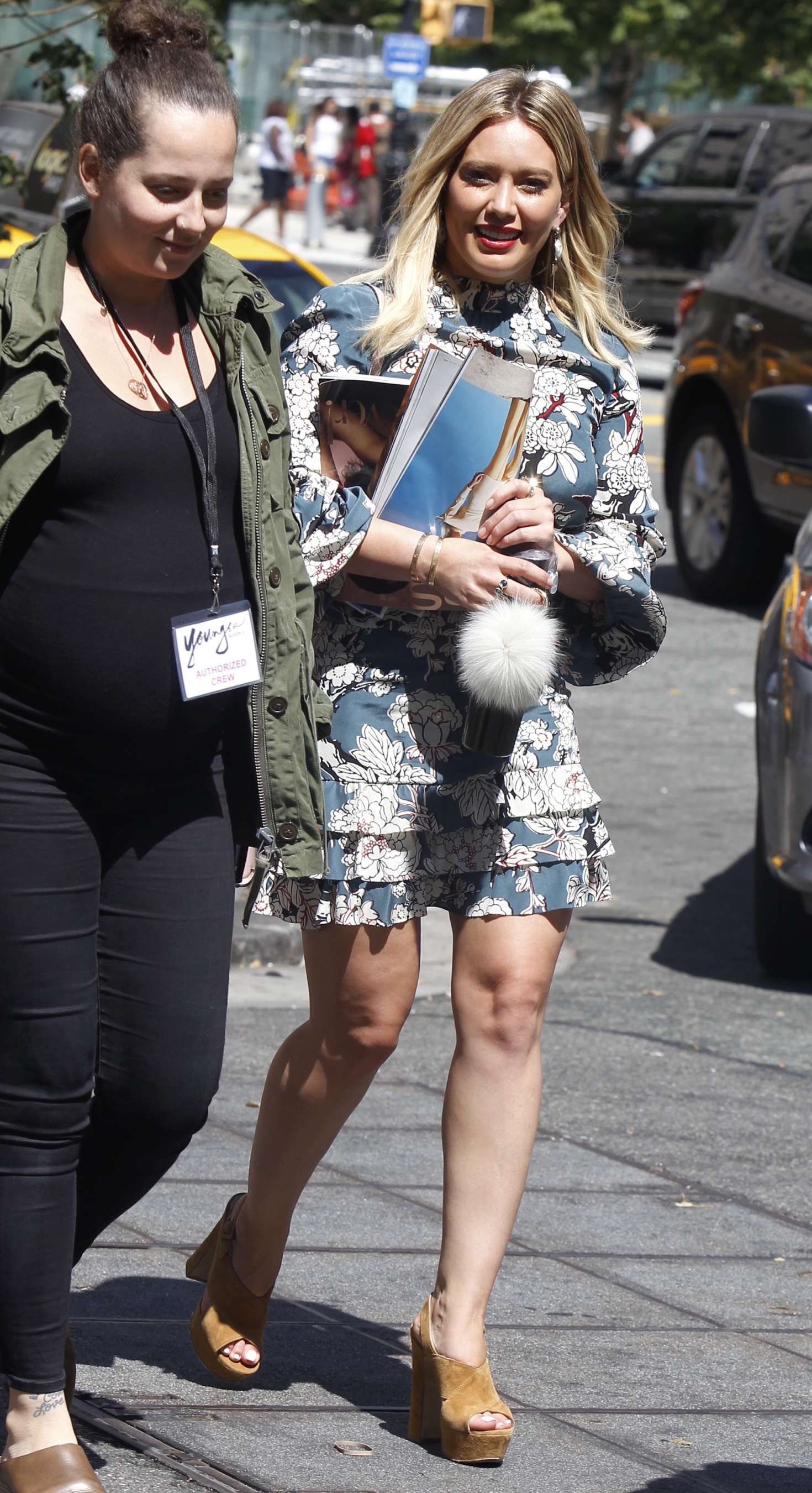 Hilary Duff â€“ on the set of Younger in New York