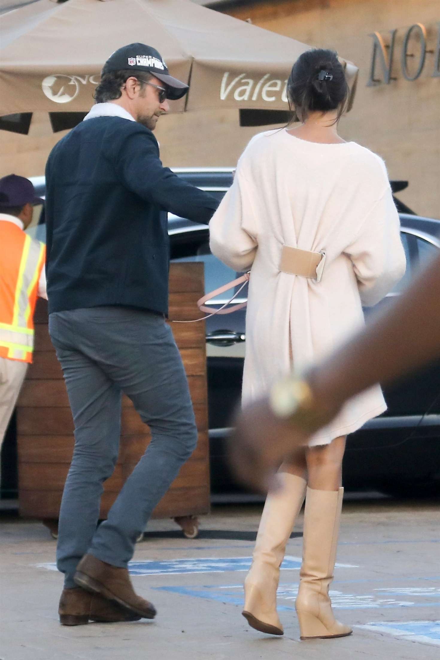 Irina Shayk and Bradley Cooper at Nobu in Los Angeles