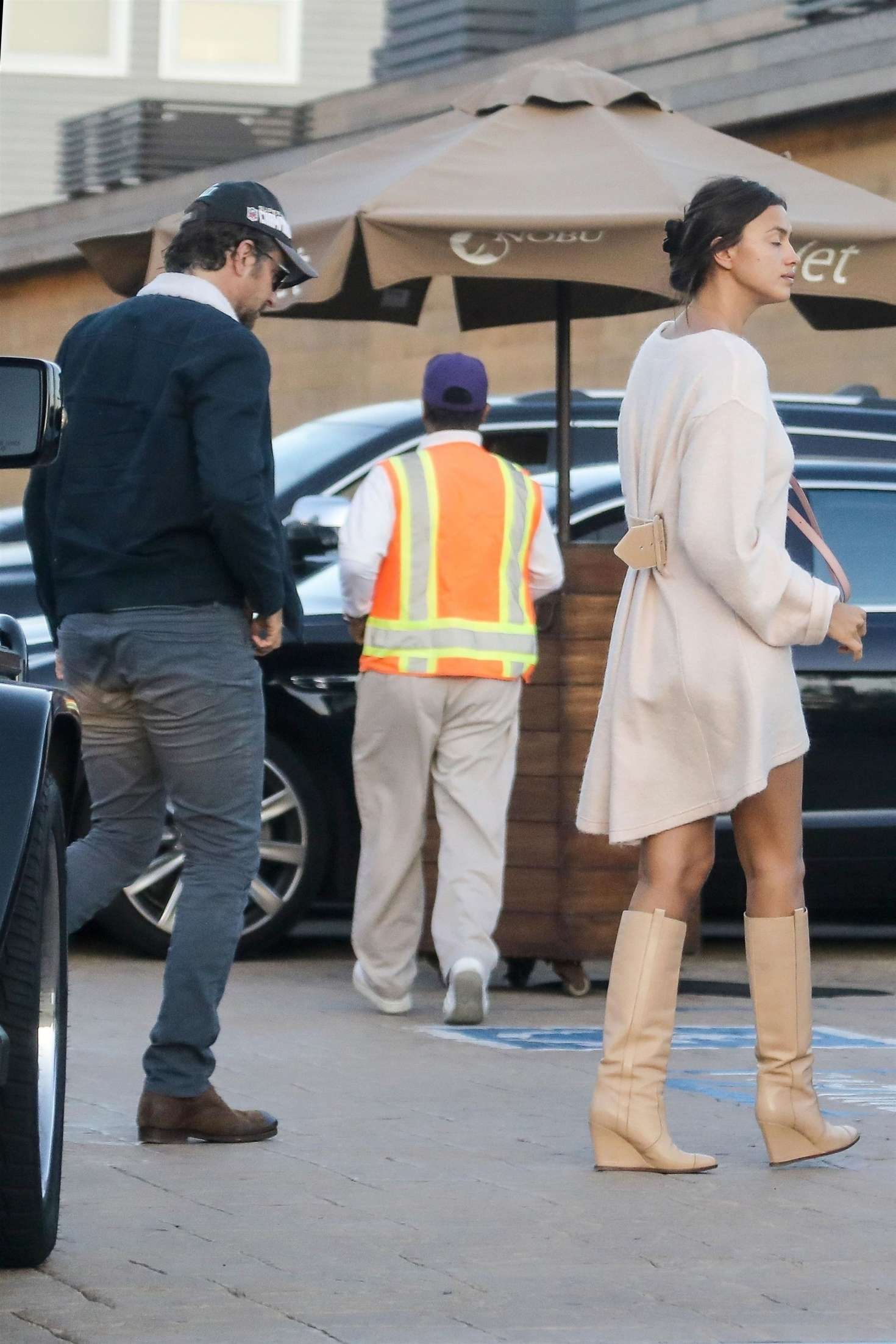 Irina Shayk and Bradley Cooper at Nobu in Los Angeles