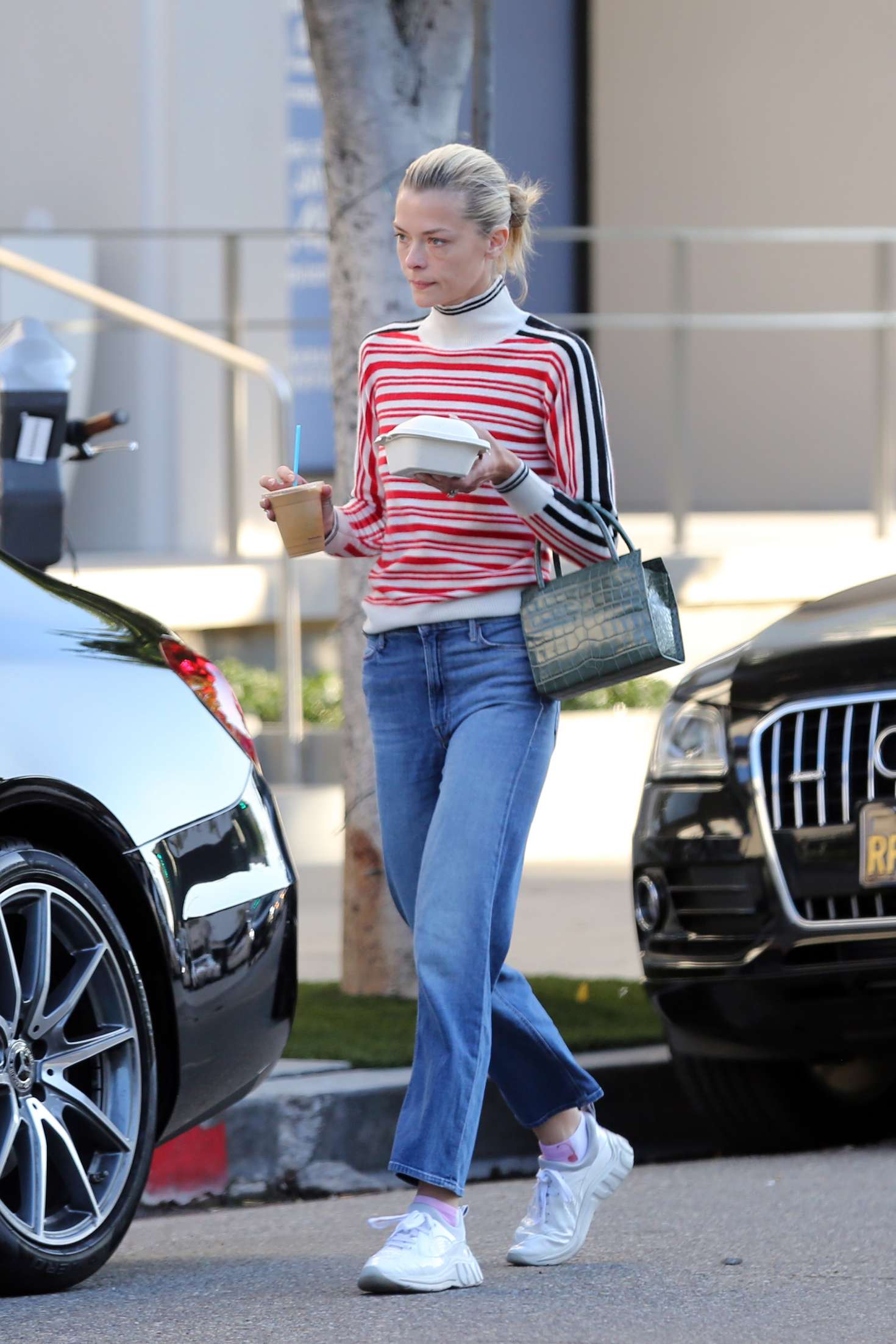 Jaime King in Jeans â€“ Out in Los Angeles