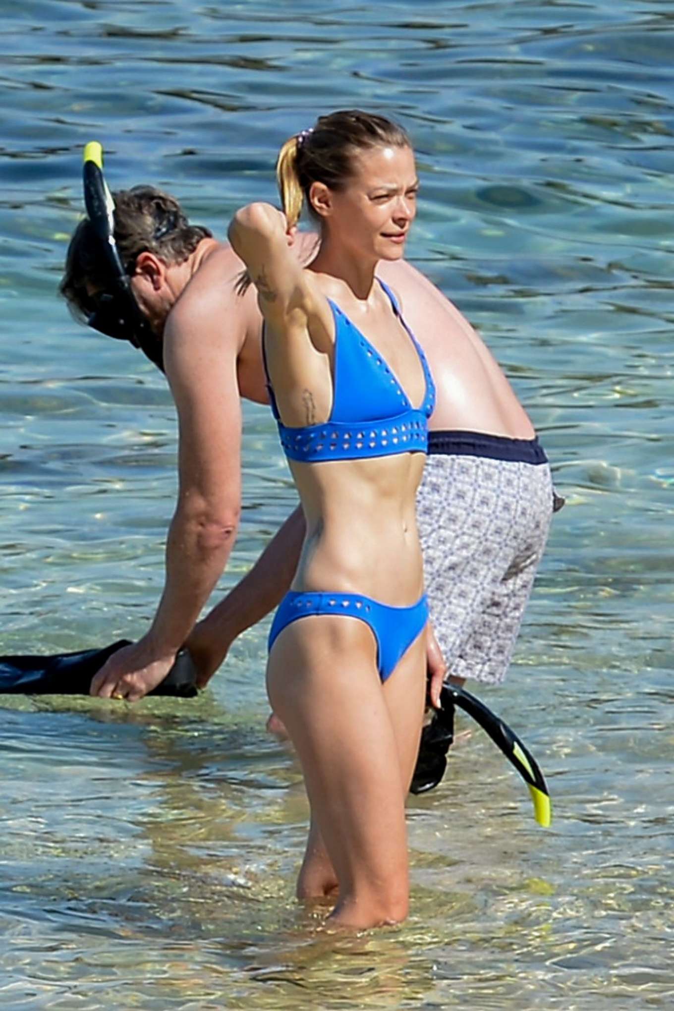 Jamie King in Blue Bikini at the beach in Hawaii