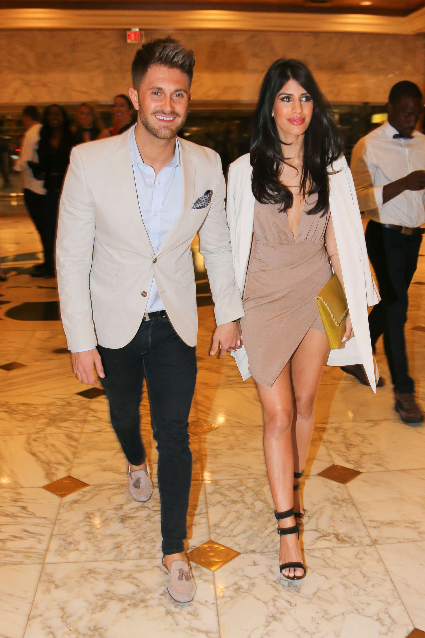 Jasmin Walia and her boyfriend Ross Worswick out in Las Vegas