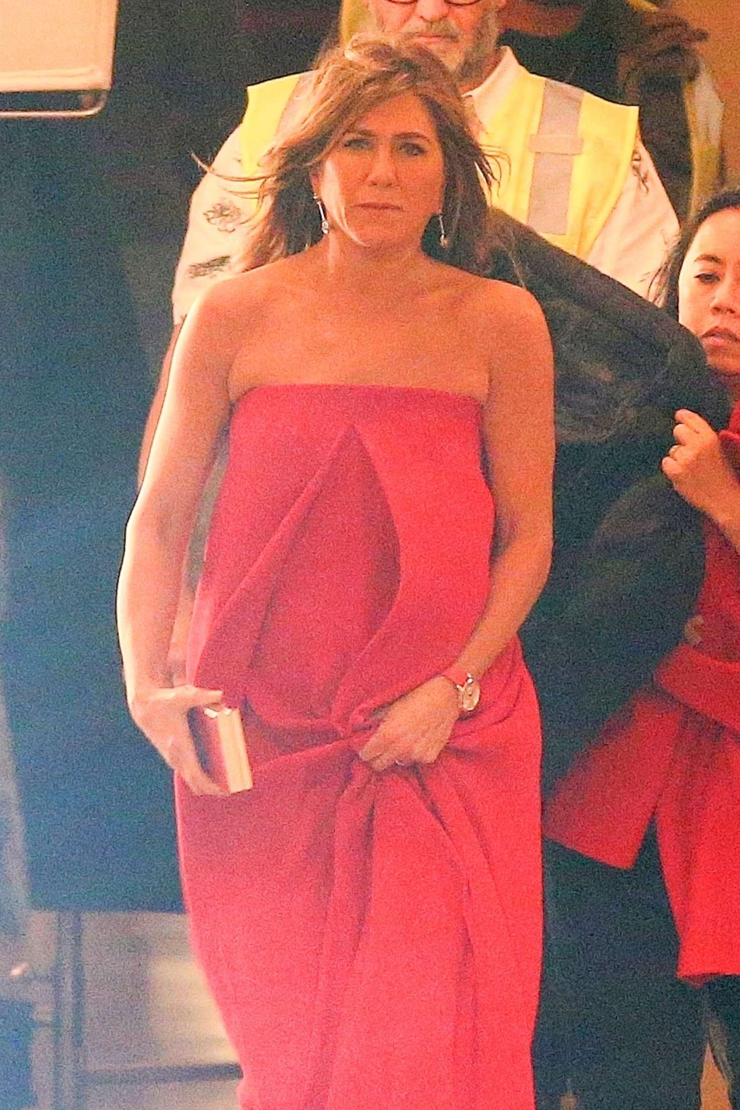 Jennifer Aniston â€“ On the set of new TV show â€˜Top Of The Morningâ€™ in Los Angeles