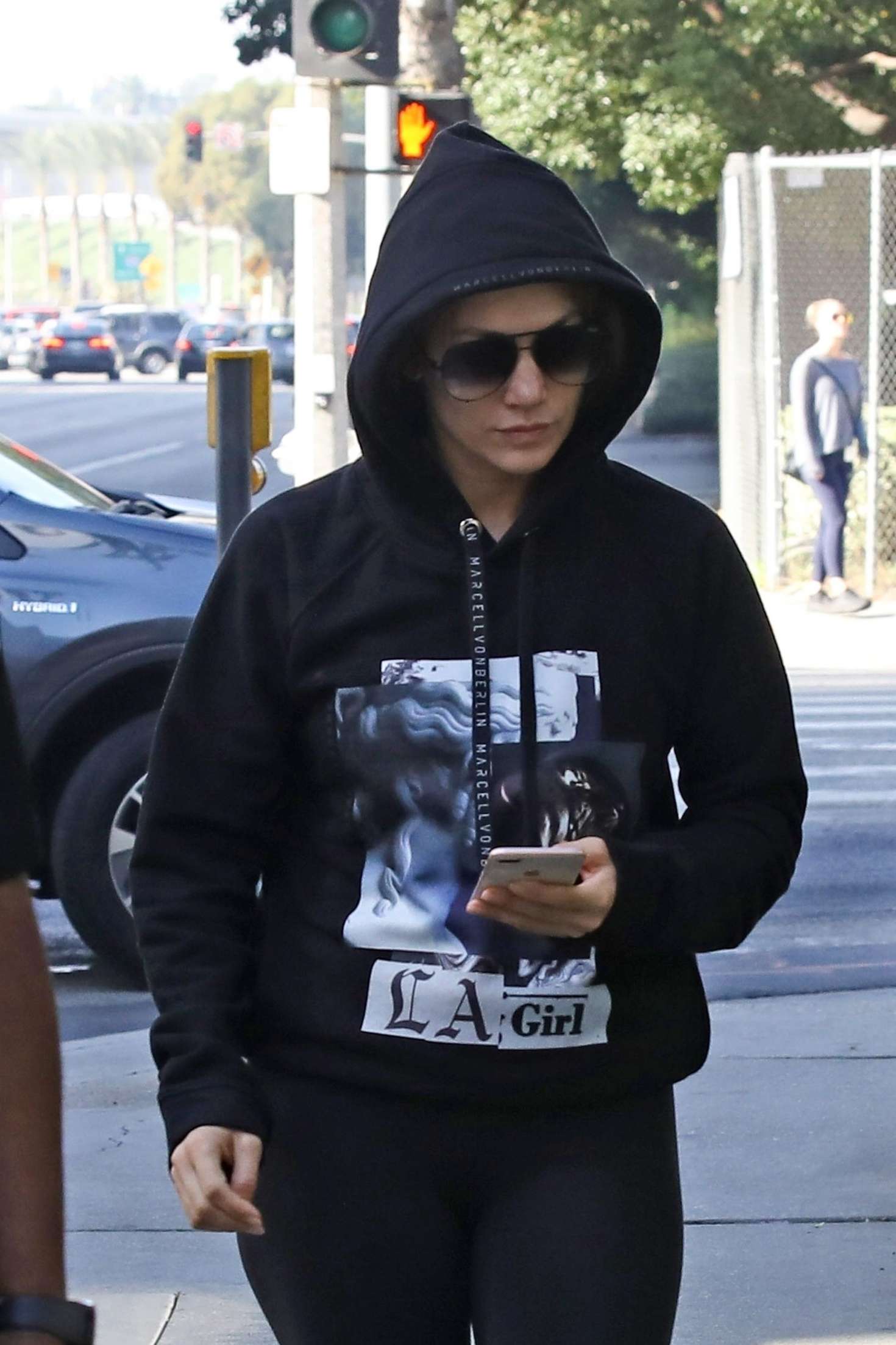 Jennifer Lopez in Tights â€“ Heads to a weekend workout in LA