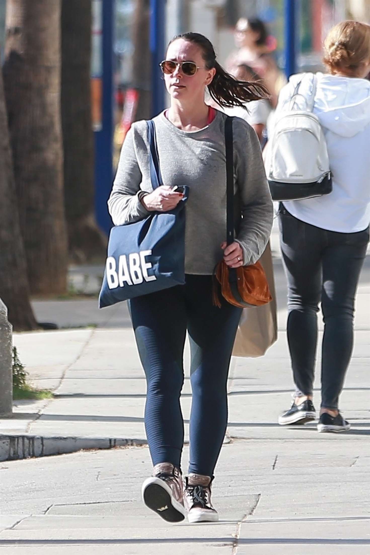 Jennifer Love Hewitt in Tights â€“ Leaving a gym in Studio City