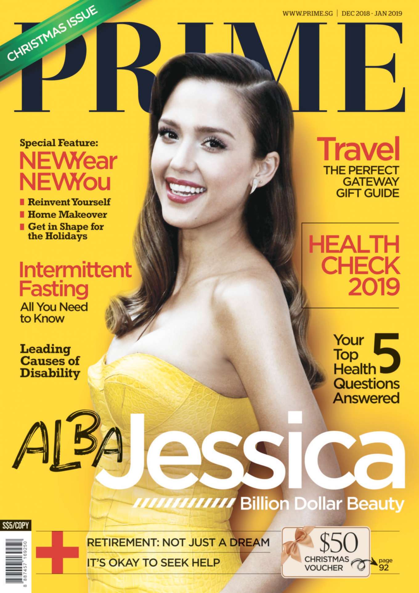 Jessica Alba â€“ Prime Singapore Cover (Dec 2018/Jan 2019)