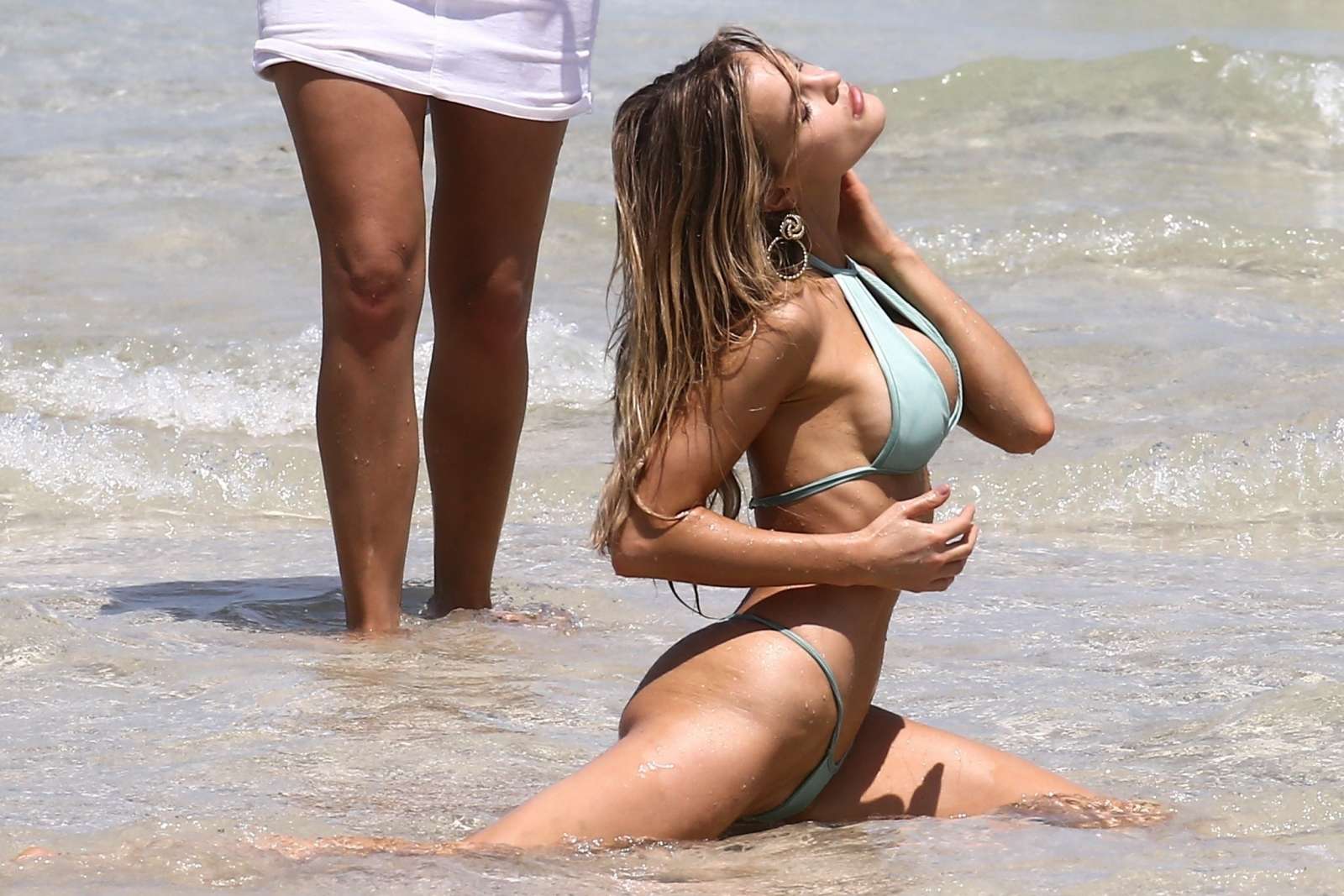 Joy Corrigan in Bikini â€“ Photoshoot on the beach in Miami