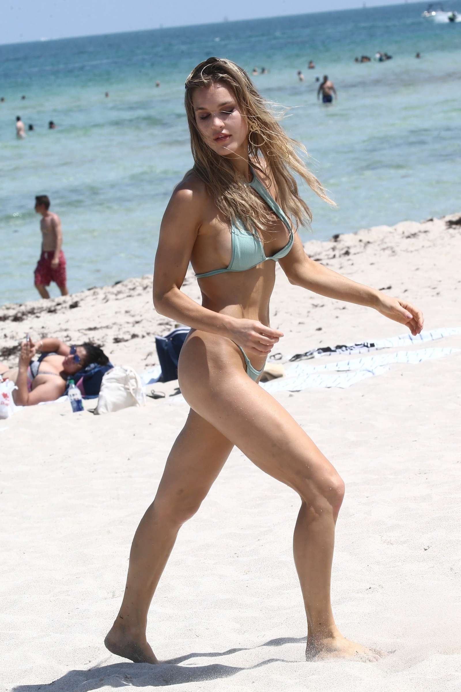Joy Corrigan in Bikini â€“ Photoshoot on the beach in Miami