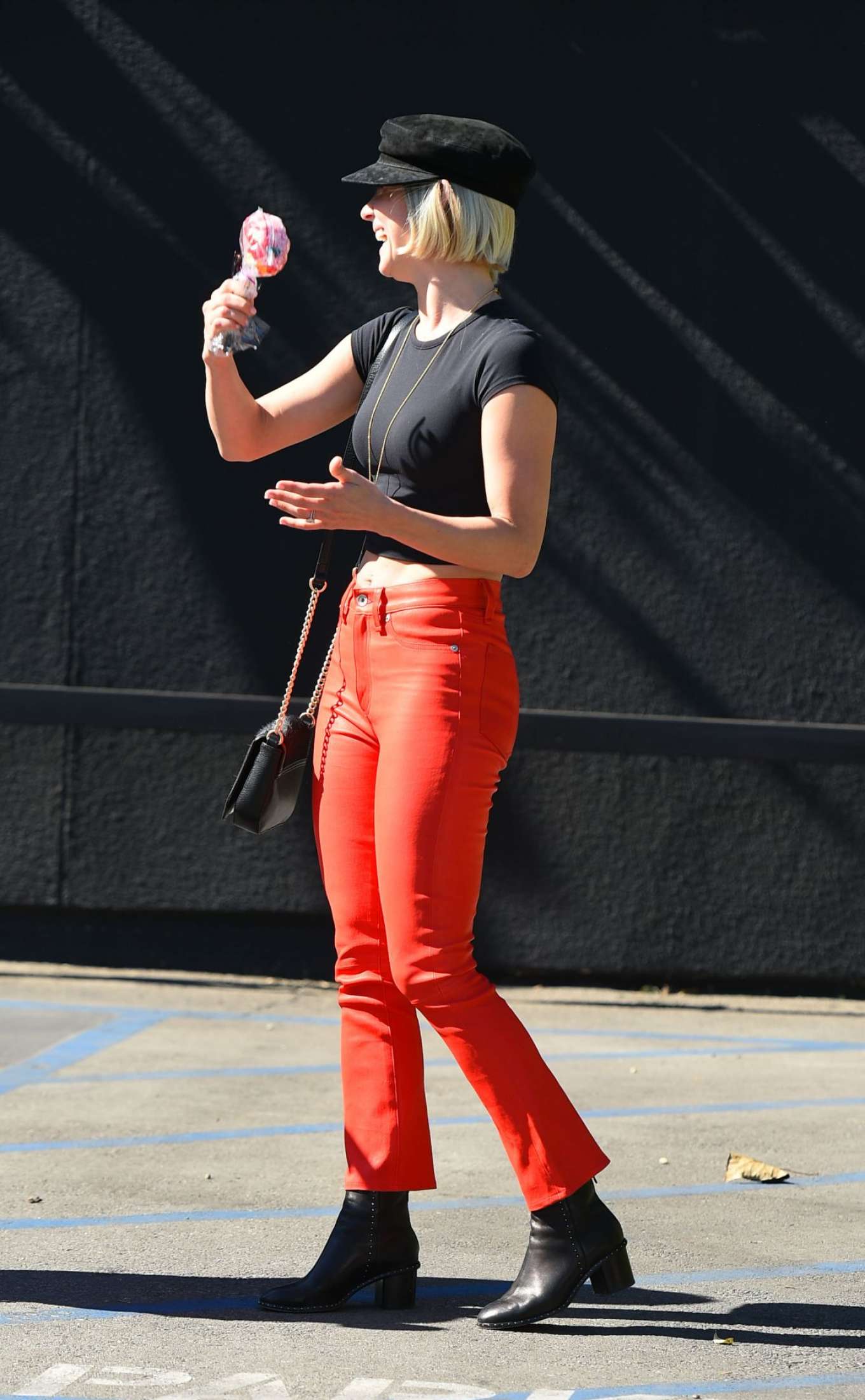 Julianne Hough â€“ In Red Pants Out And About In Los Angeles