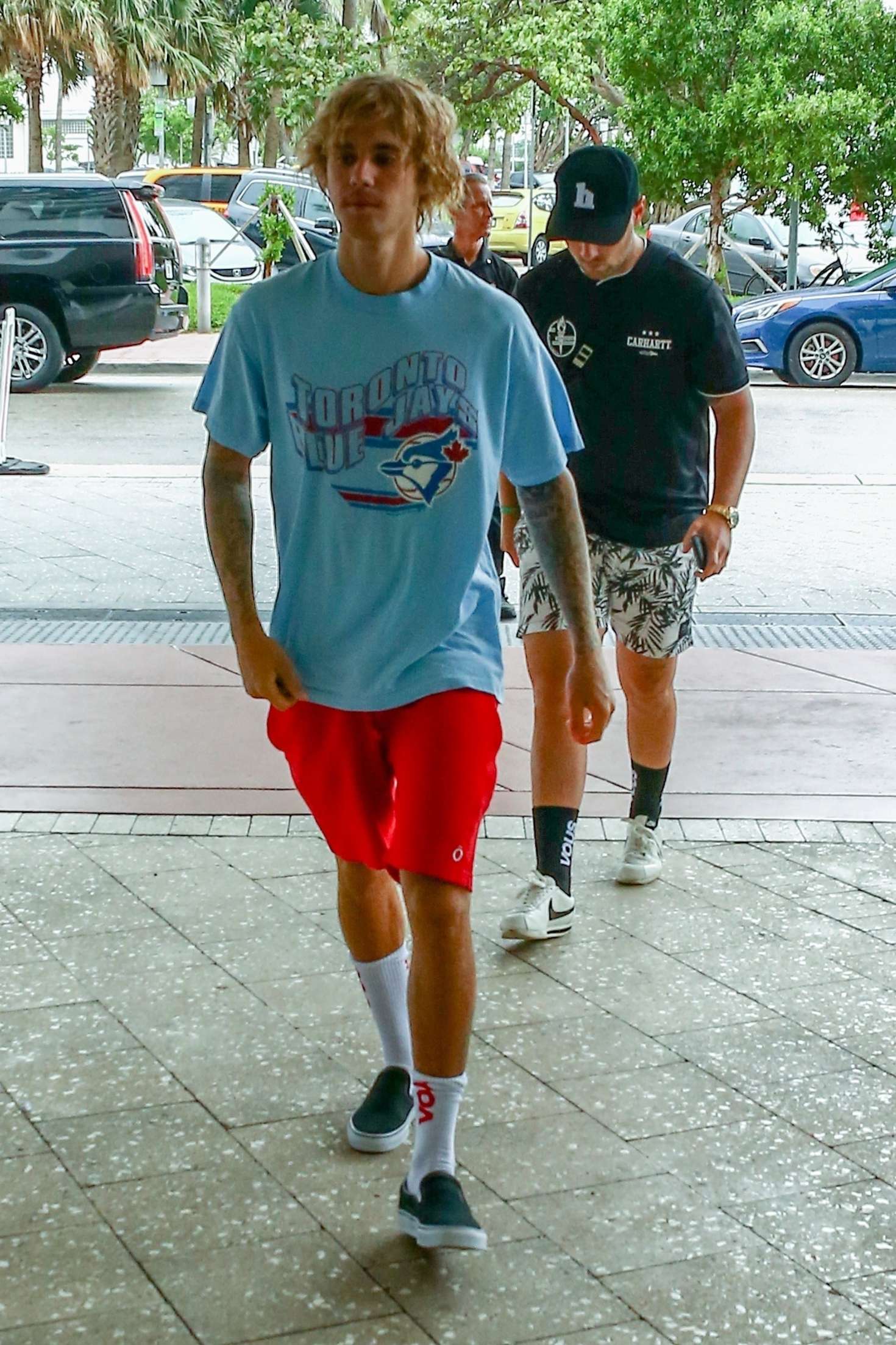 Justin Bieber and Hailey Baldwin at W Hotel in Miami