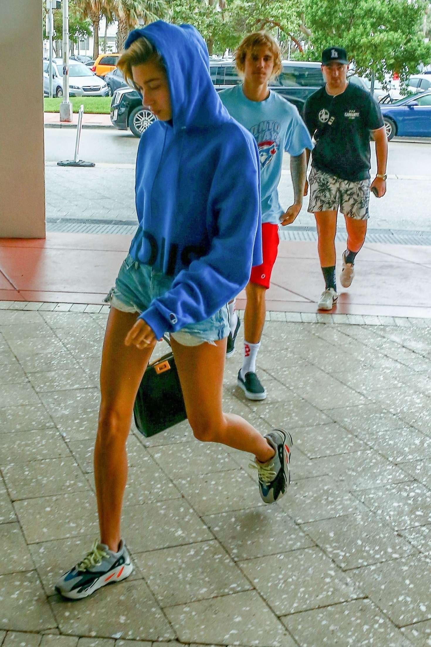 Justin Bieber and Hailey Baldwin at W Hotel in Miami