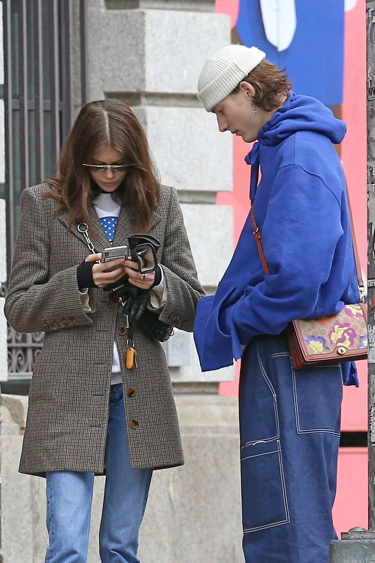 Kaia Gerber and Wellington Grant â€“ Out in SoHo