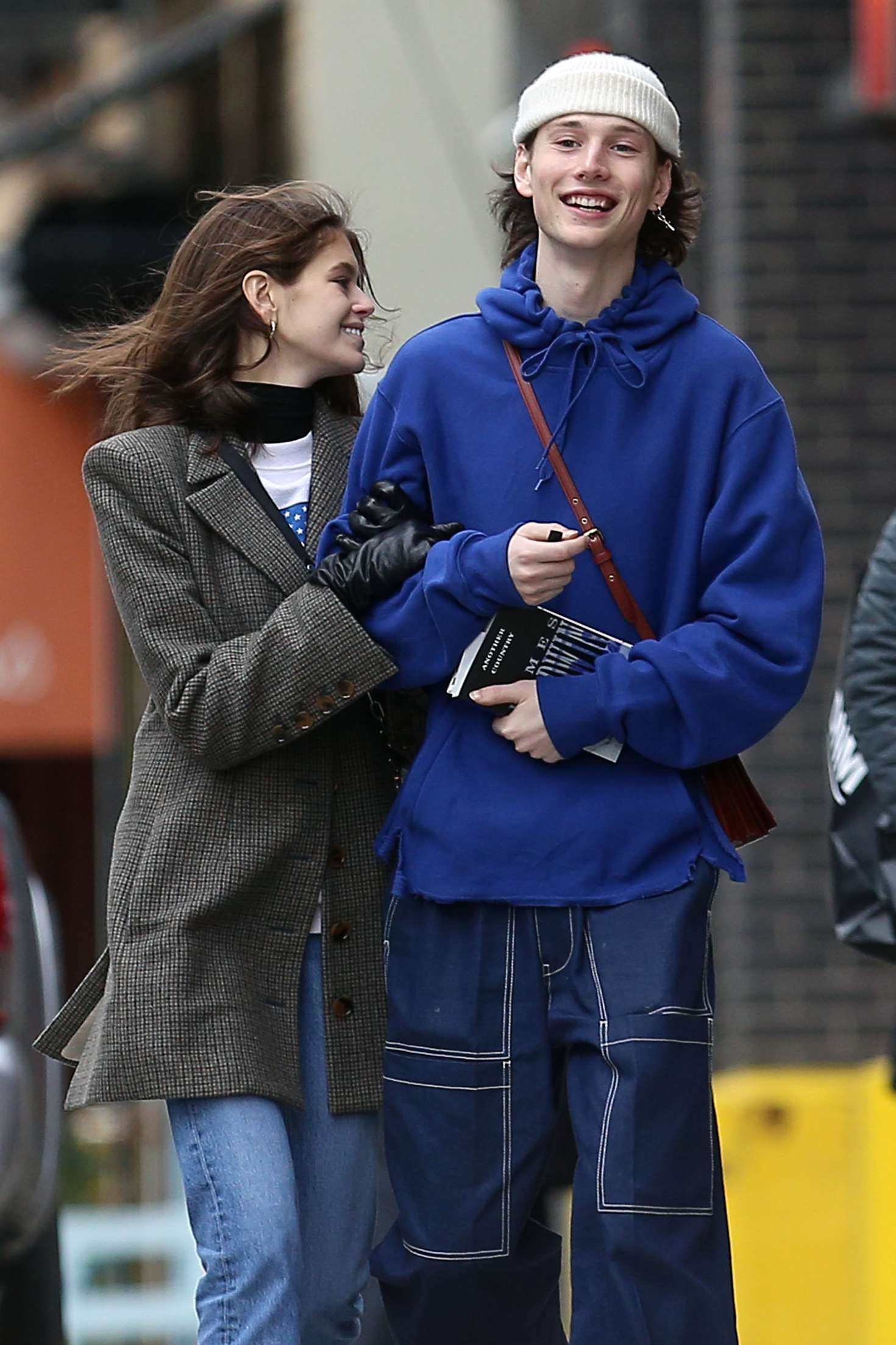 Kaia Gerber and Wellington Grant â€“ Out in SoHo