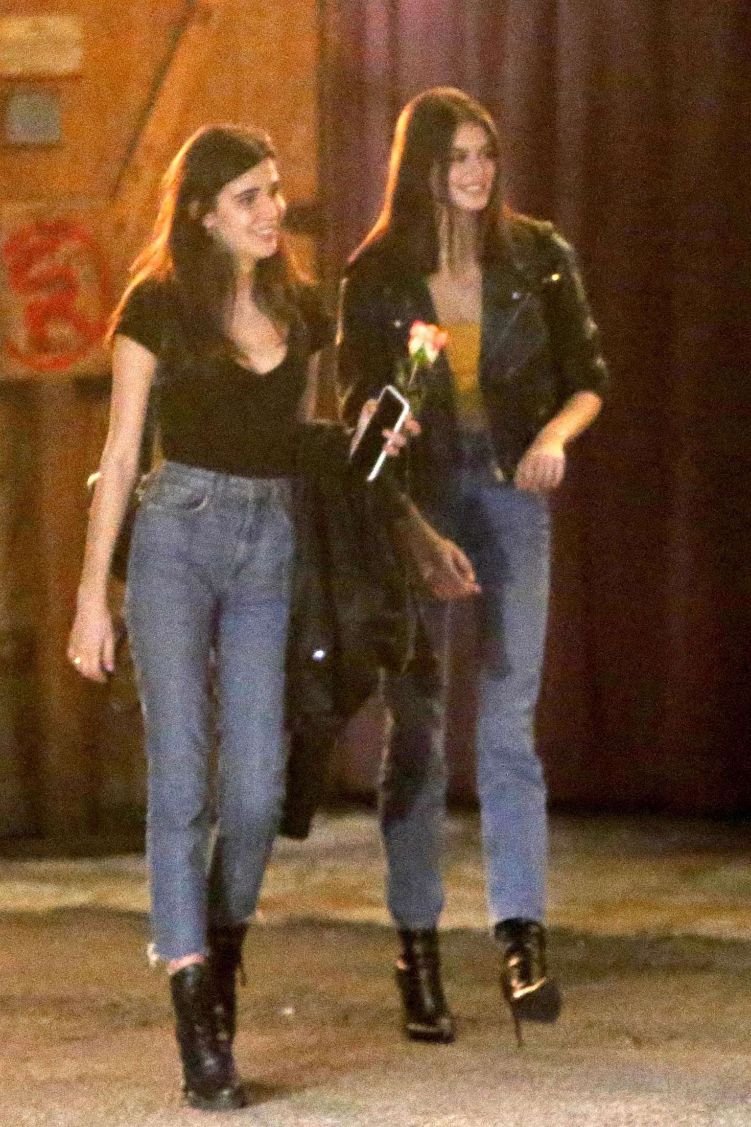 Kaia Gerber at The Saddle Ranch in West Hollywood