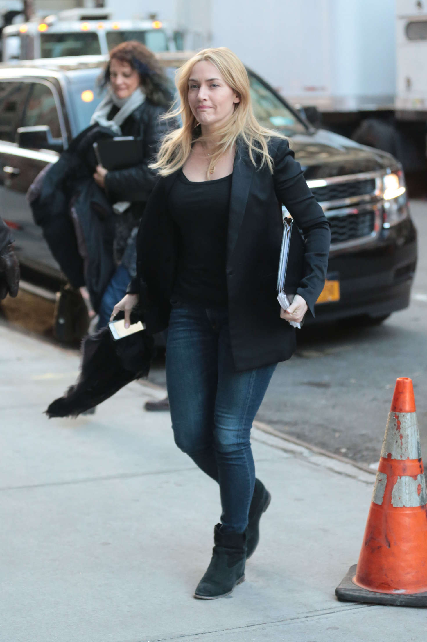 Kate Winslet in Jeans out in New York