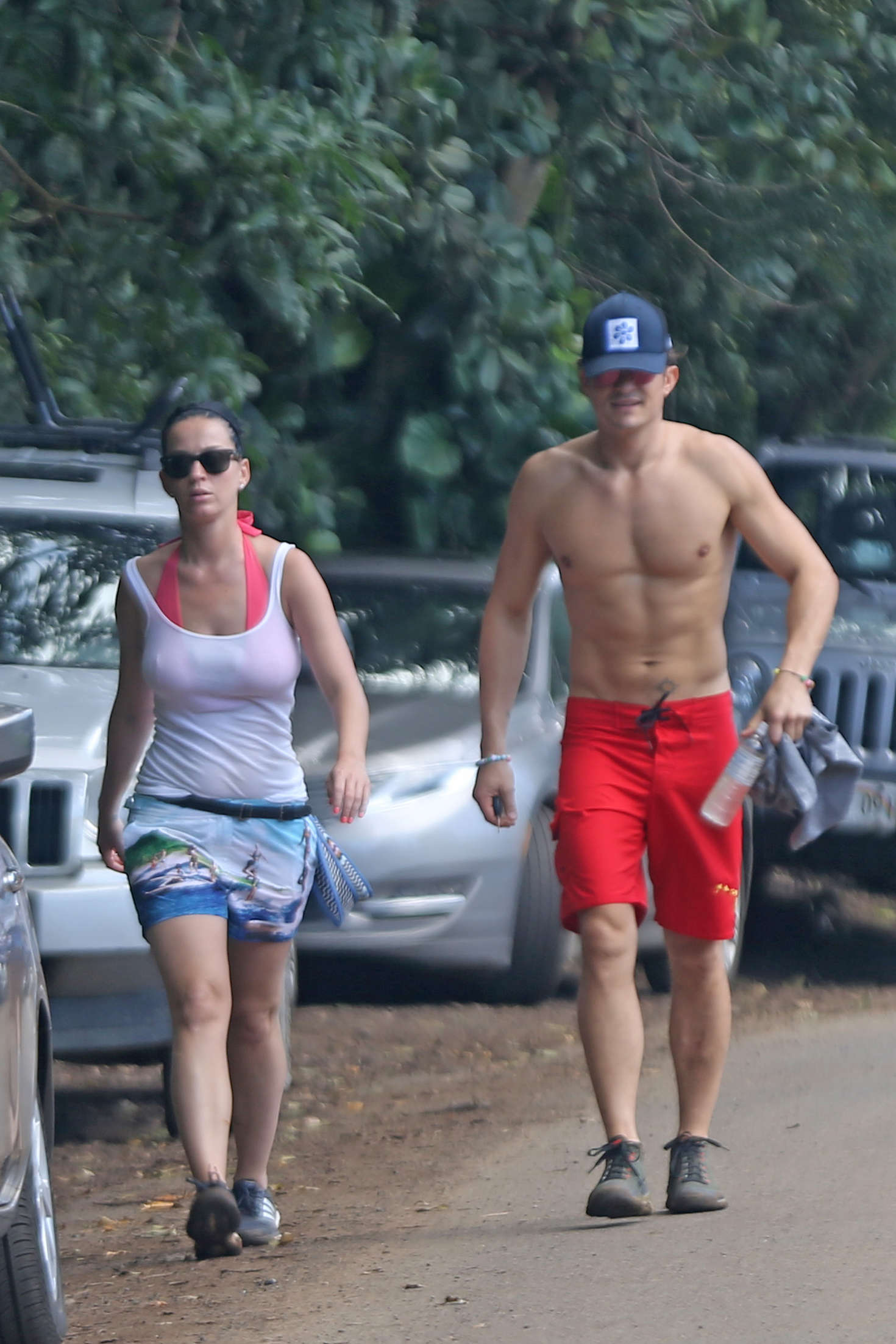 Katy Perry and Orlando Bloom Hiking in Hawaii