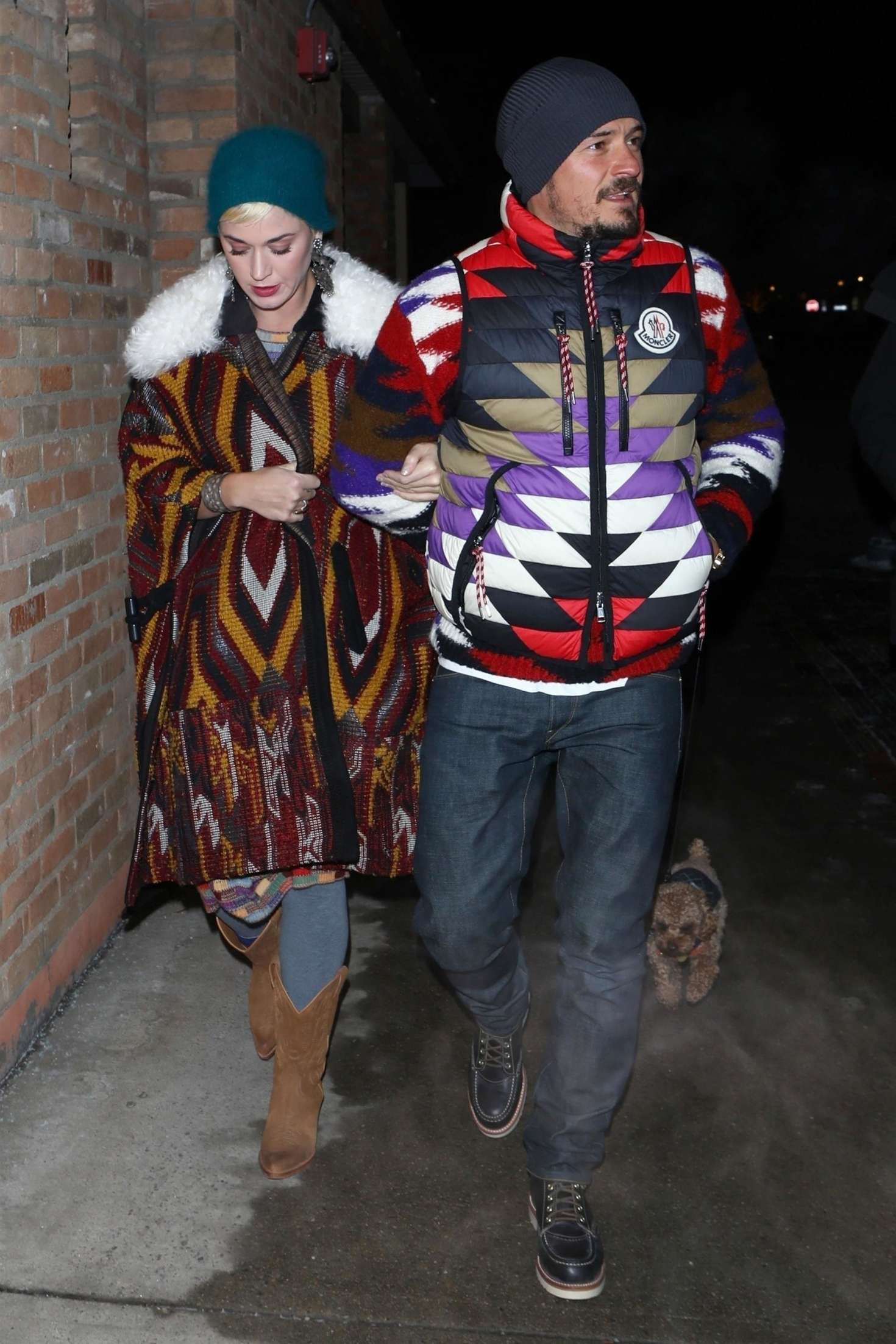 Katy Perry and Orlando Bloom â€“ Out for dinner in Aspen