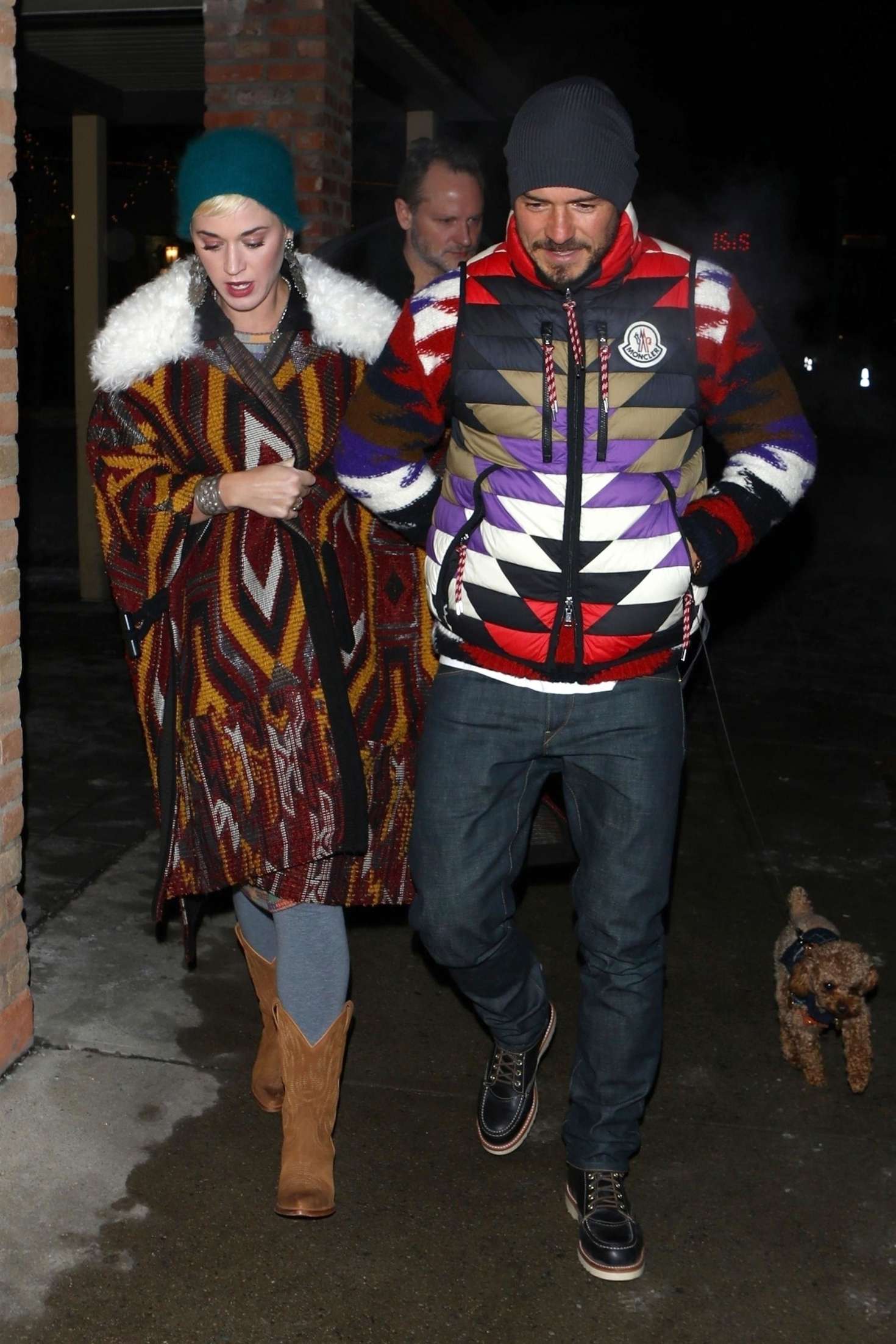 Katy Perry and Orlando Bloom â€“ Out for dinner in Aspen