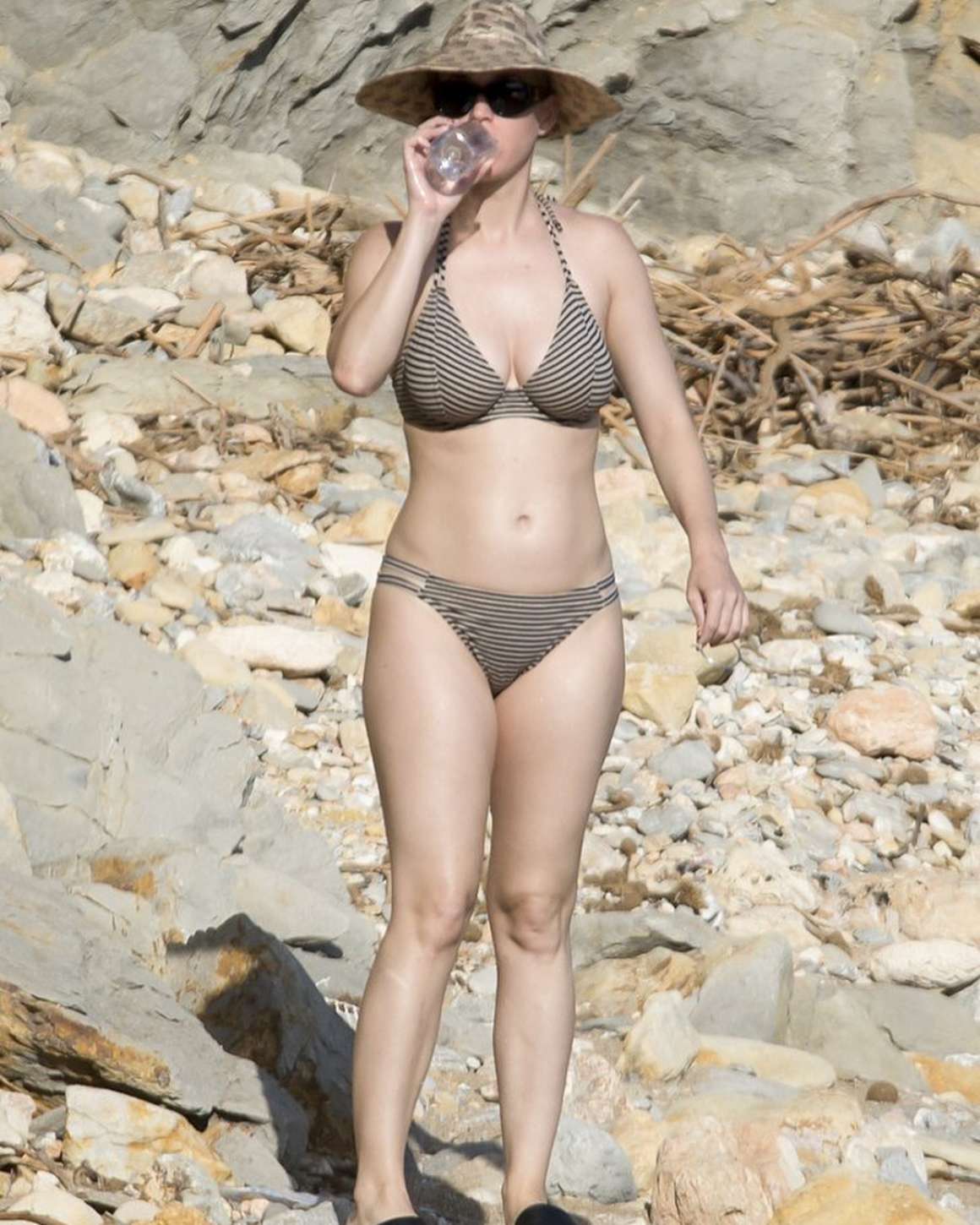 Katy Perry in Bikini at the Beach in Ibiza