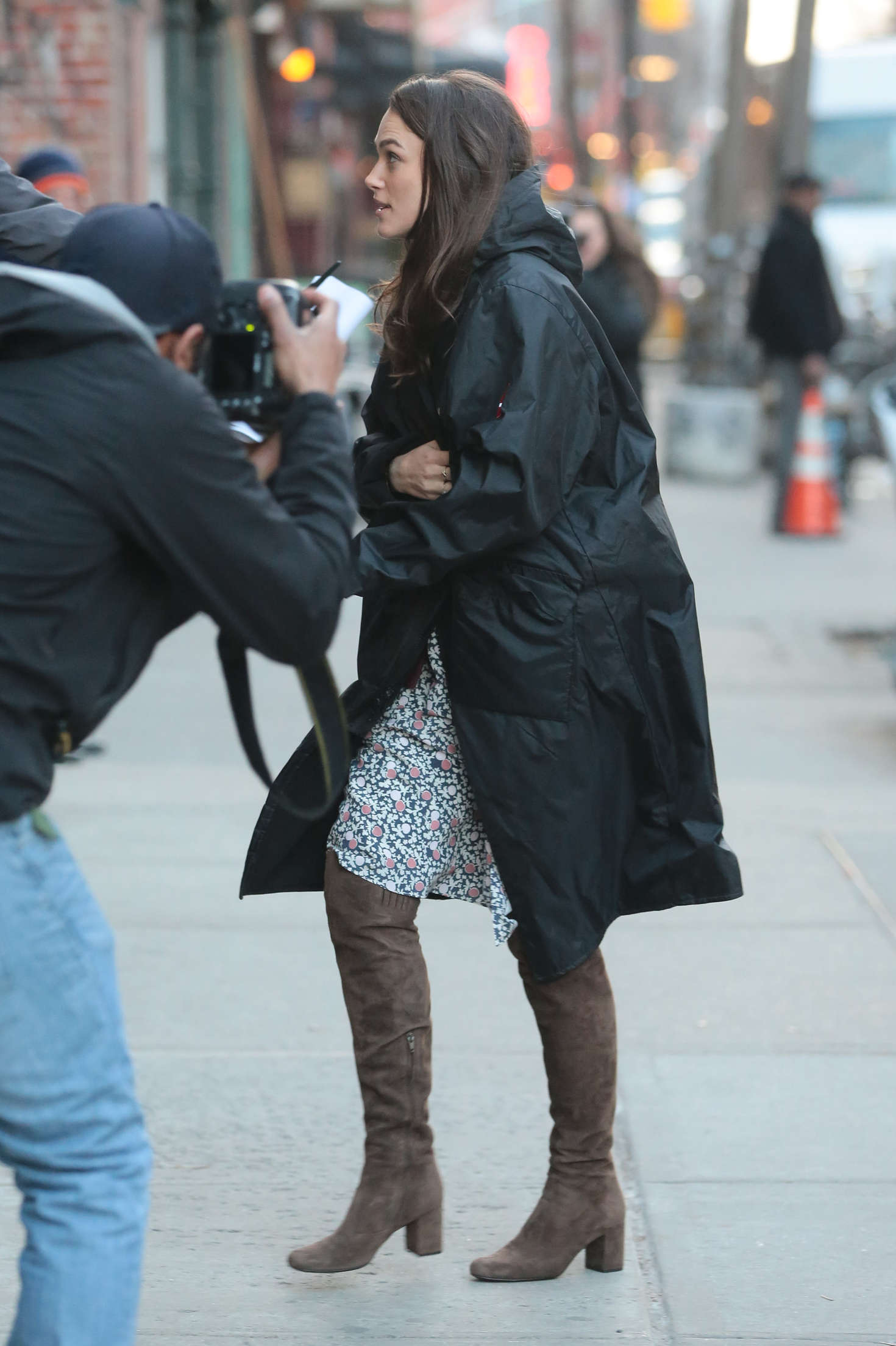 Keira Knightley â€“ Filming â€˜Collateral Beautyâ€™ in New York