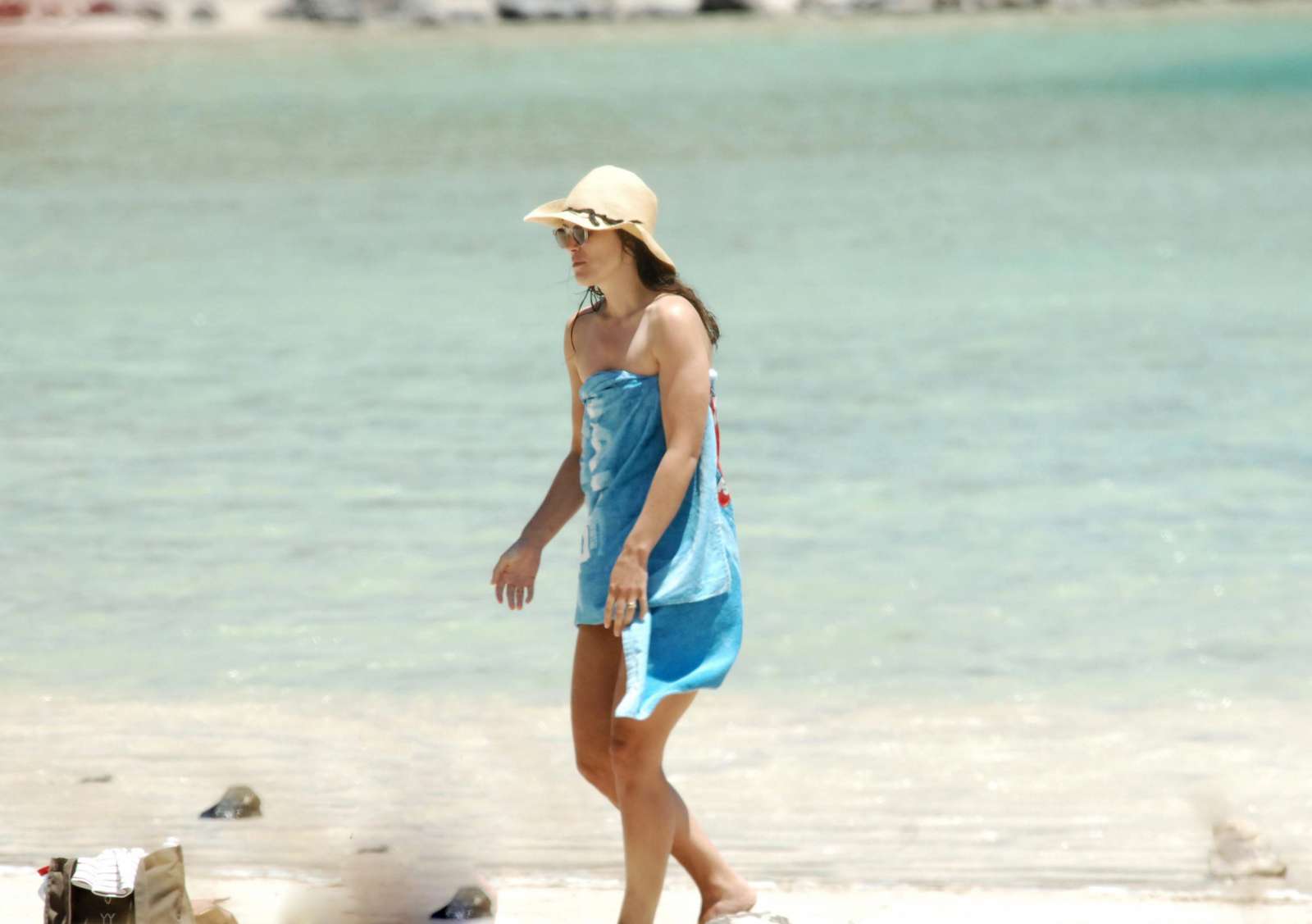 Keira Knightley in Bikini on the beach in Pantelleria