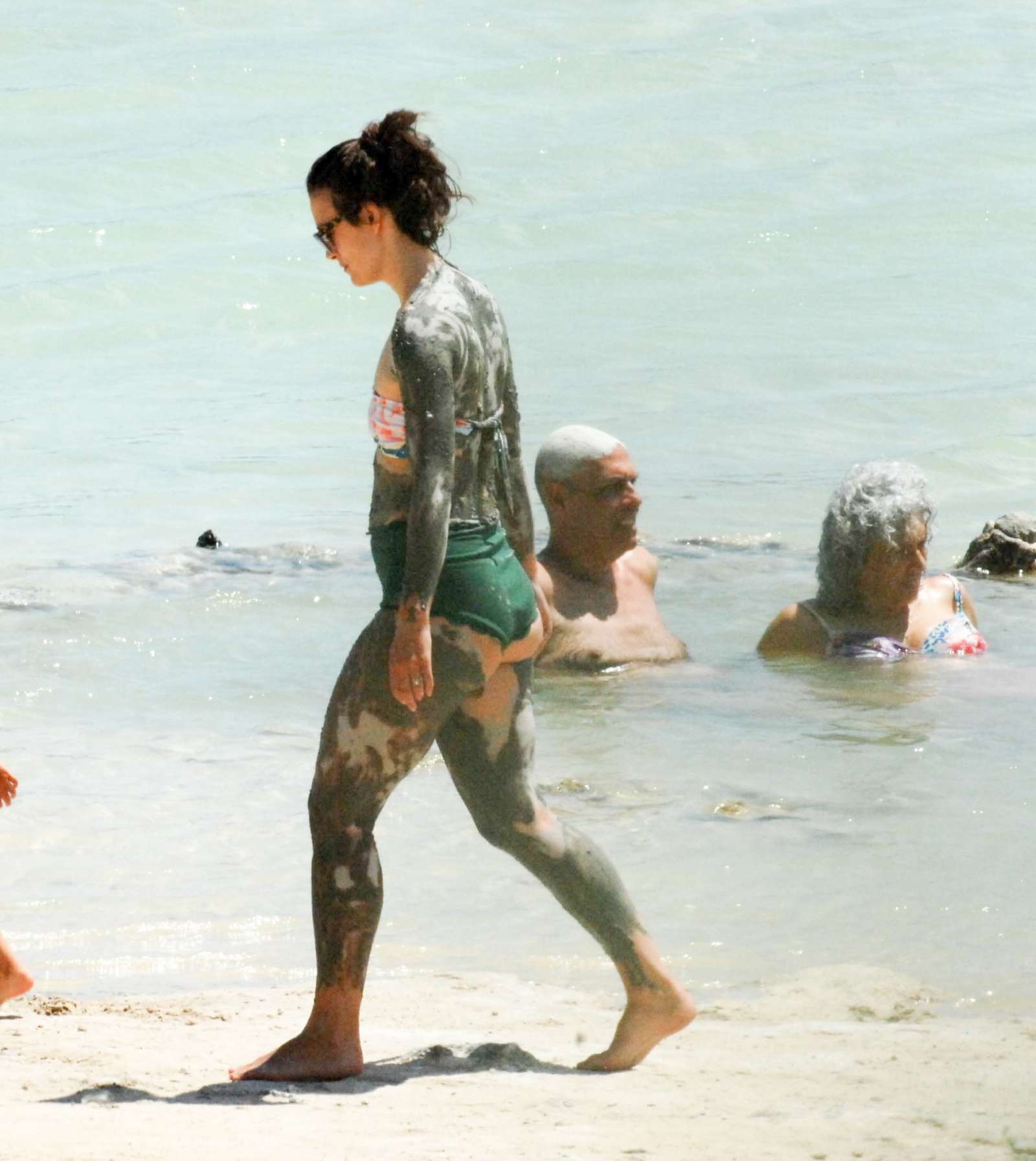 Keira Knightley in Bikini on the beach in Pantelleria